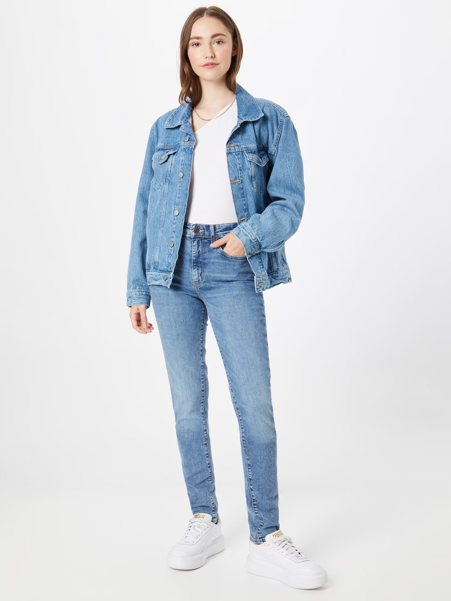 LEVI'S Kavbojke '721 HIGH RISE SKINNY' moder denim - Pepit.si