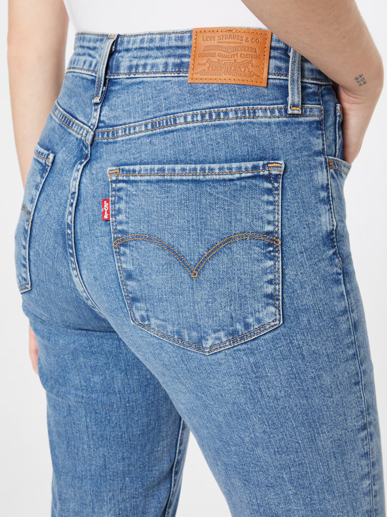 LEVI'S Kavbojke '721 HIGH RISE SKINNY' moder denim - Pepit.si