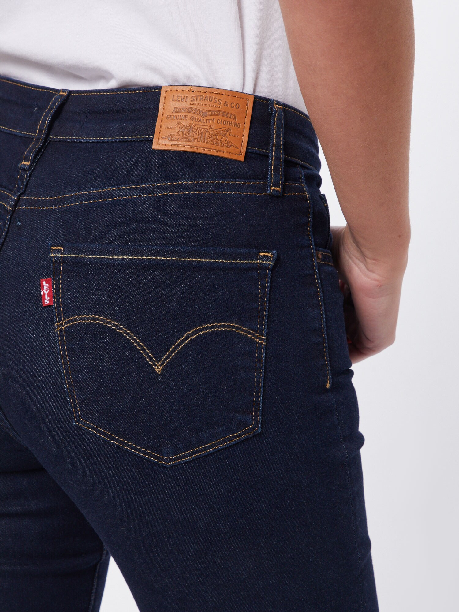 LEVI'S Kavbojke '725 HIGH RISE BOOTCUT DARK INDIGO - FLAT FINISH' moder denim - Pepit.si