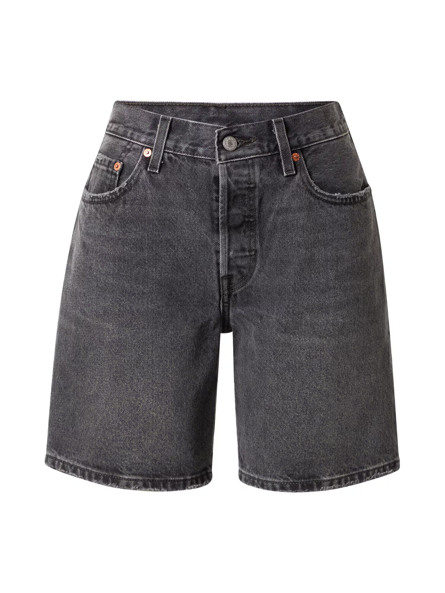 LEVI'S Kavbojke '501®90S SHORT BLACKS' črn denim - Pepit.si