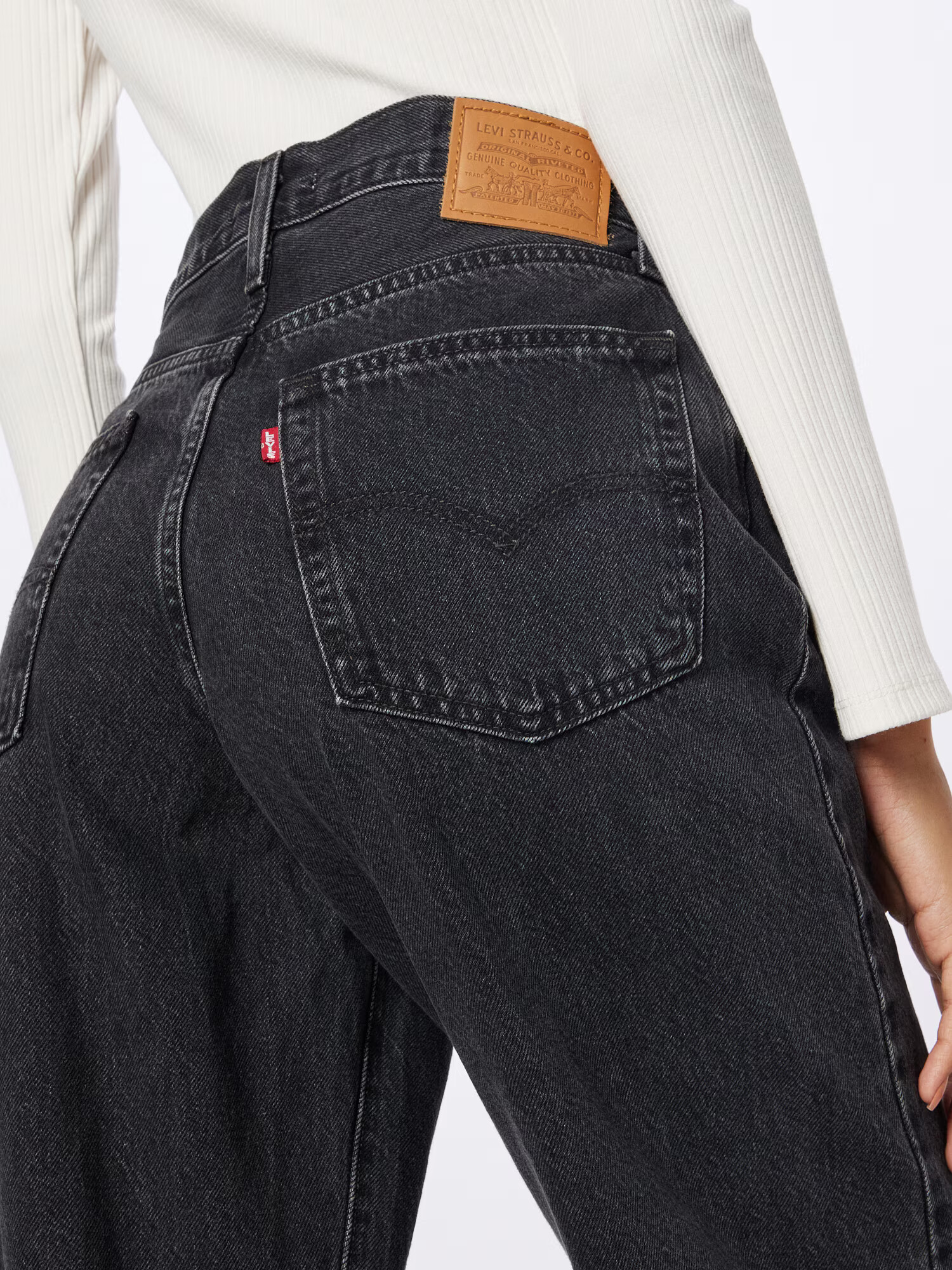 LEVI'S Kavbojke 'BAGGY DAD' črn denim - Pepit.si