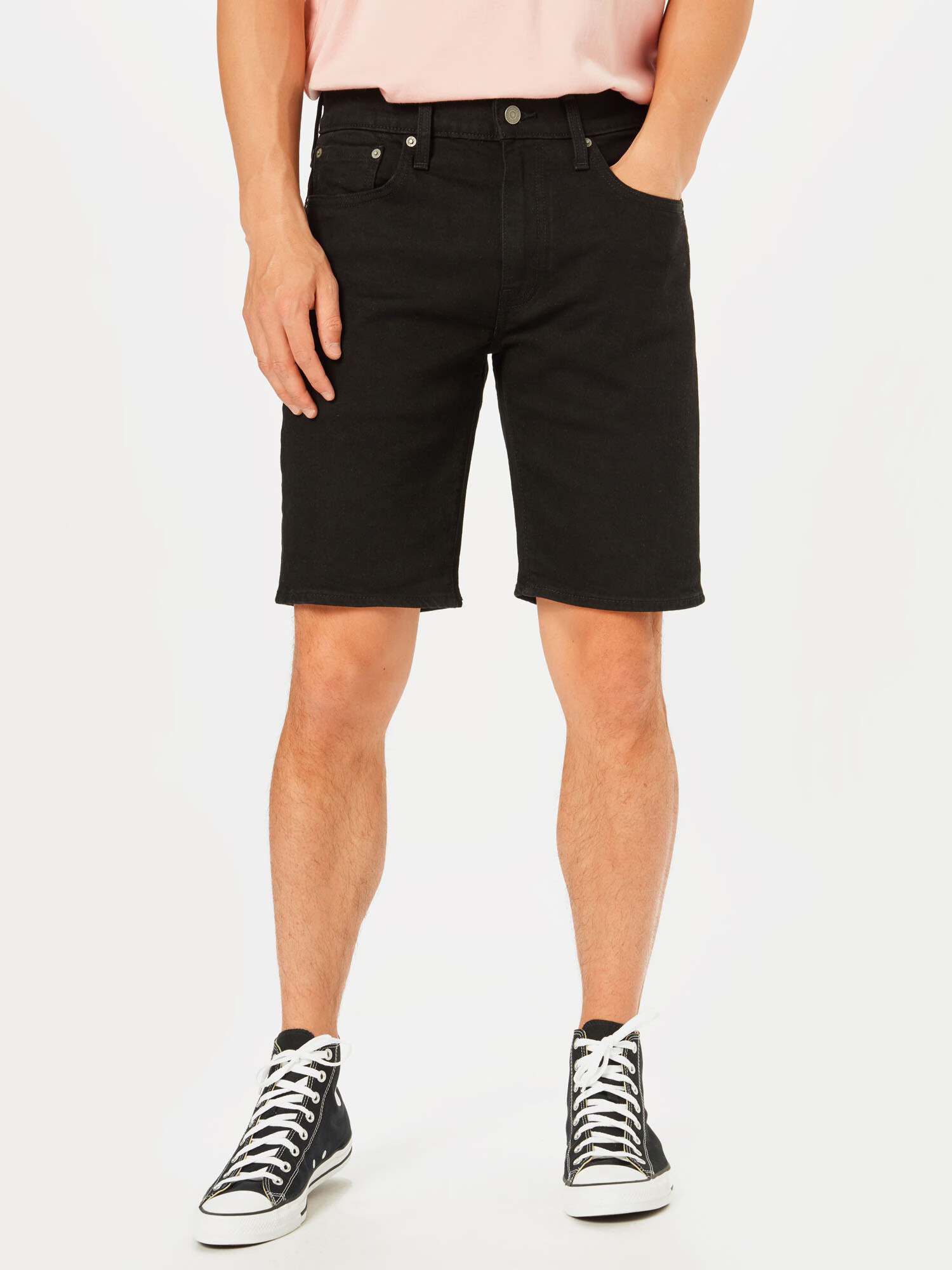 LEVI'S Kavbojke '405 STANDARD SHORT BLACKS' črna - Pepit.si