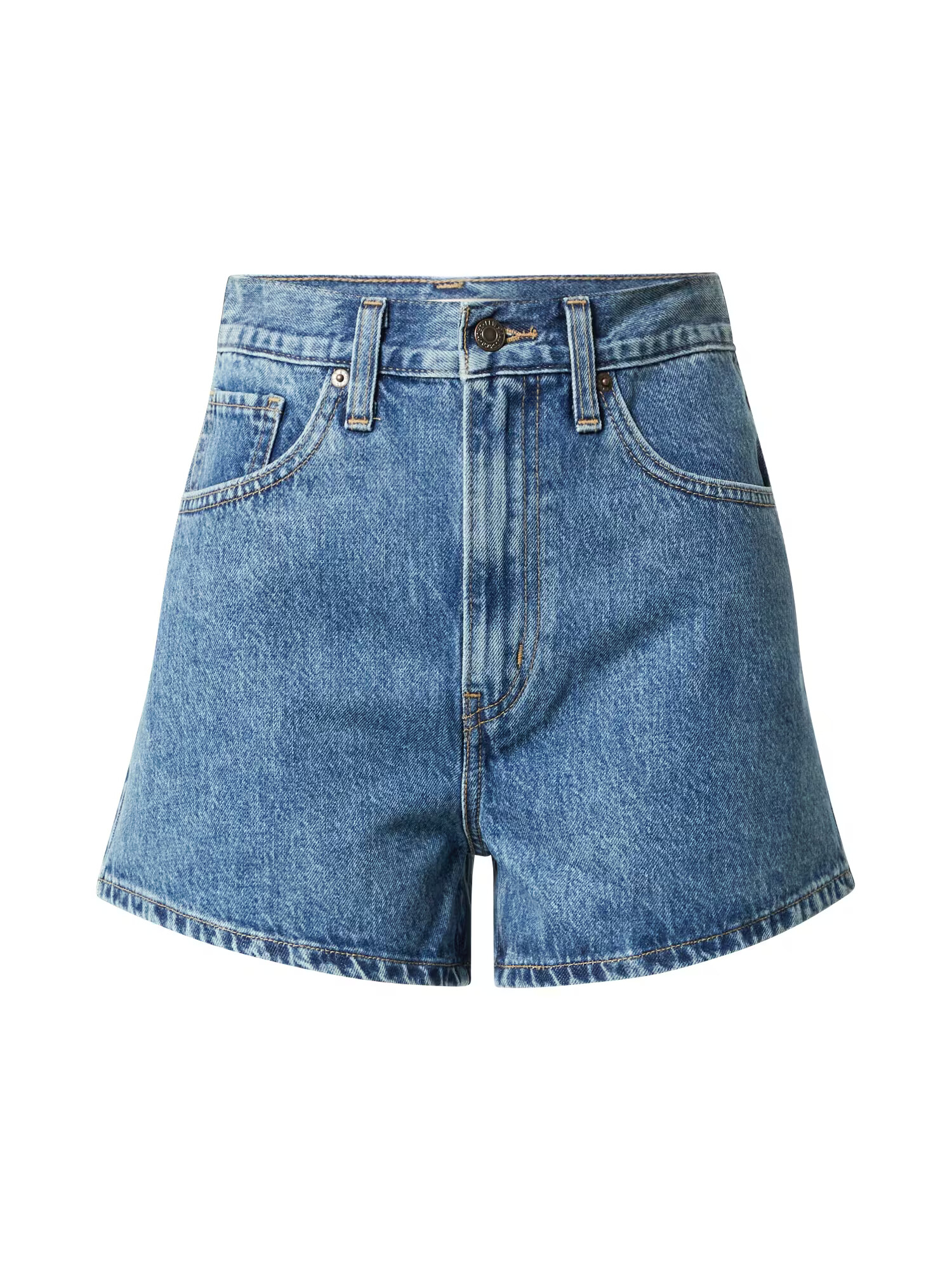 LEVI'S Kavbojke 'HIGH WAISTED MOM SHORT MED INDIGO - FLAT FINISH' moder denim - Pepit.si