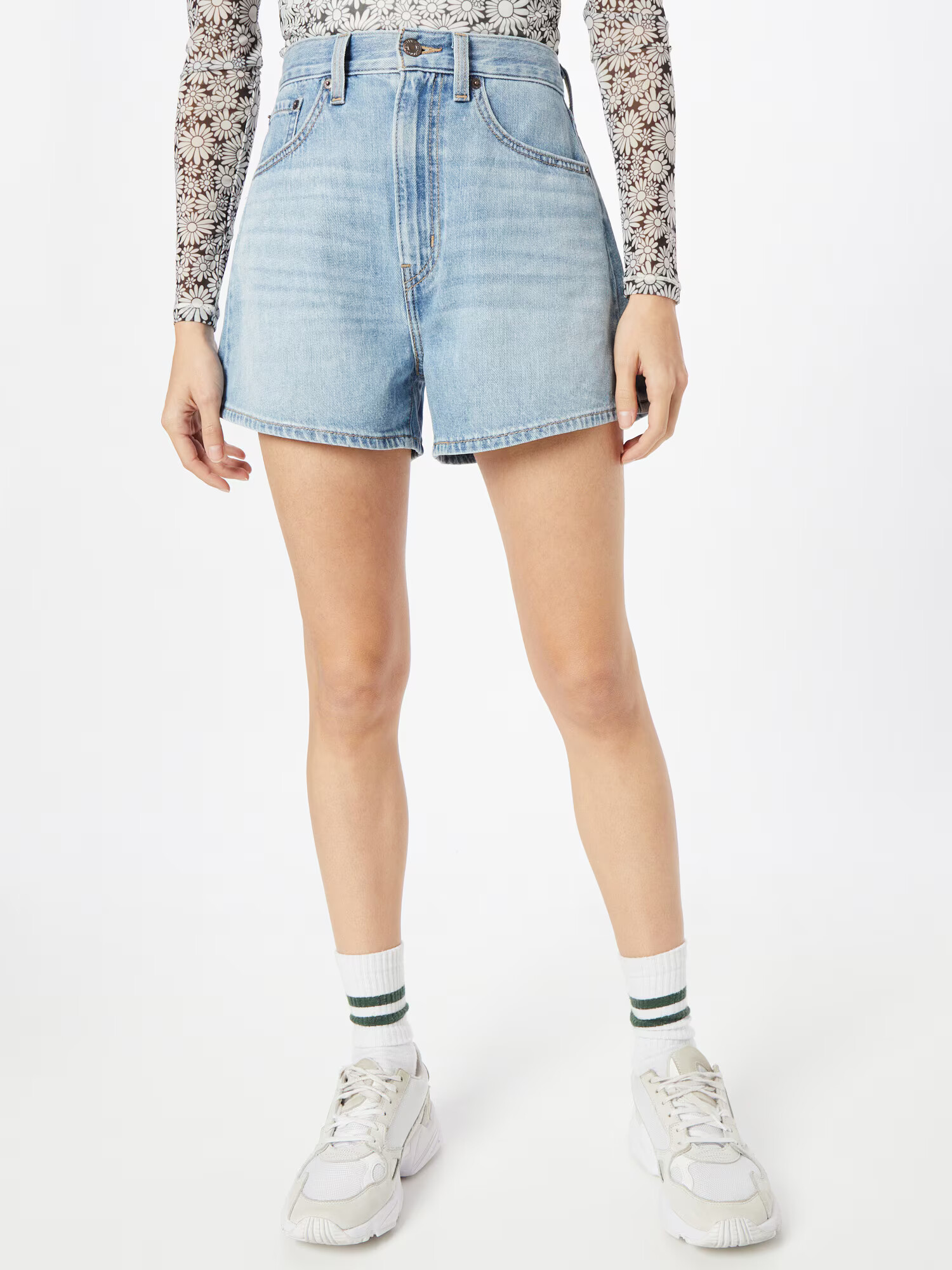 LEVI'S Kavbojke 'HIGH LOOSE SHORT' moder denim - Pepit.si