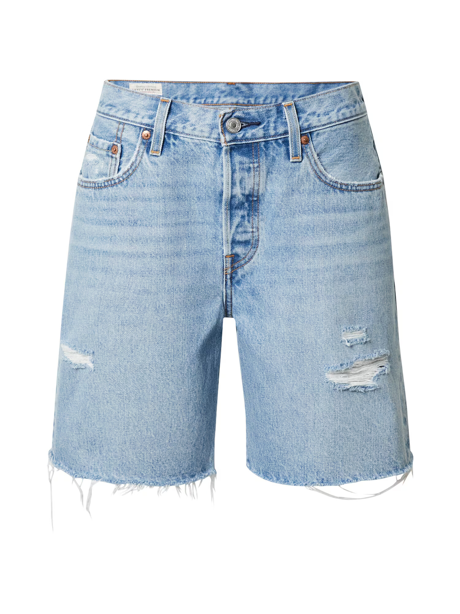 LEVI'S Kavbojke '501®90S SHORT MED INDIGO - WORN IN' moder denim - Pepit.si