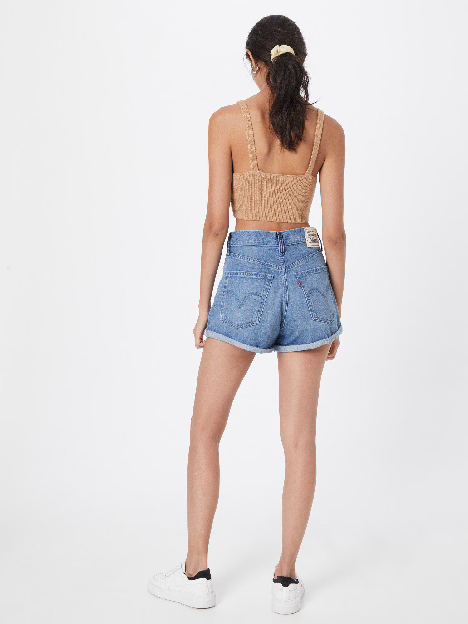 LEVI'S Kavbojke 'WLTRD HIGH LOOSE SHORTS MED INDIGO - WORN IN' moder denim - Pepit.si