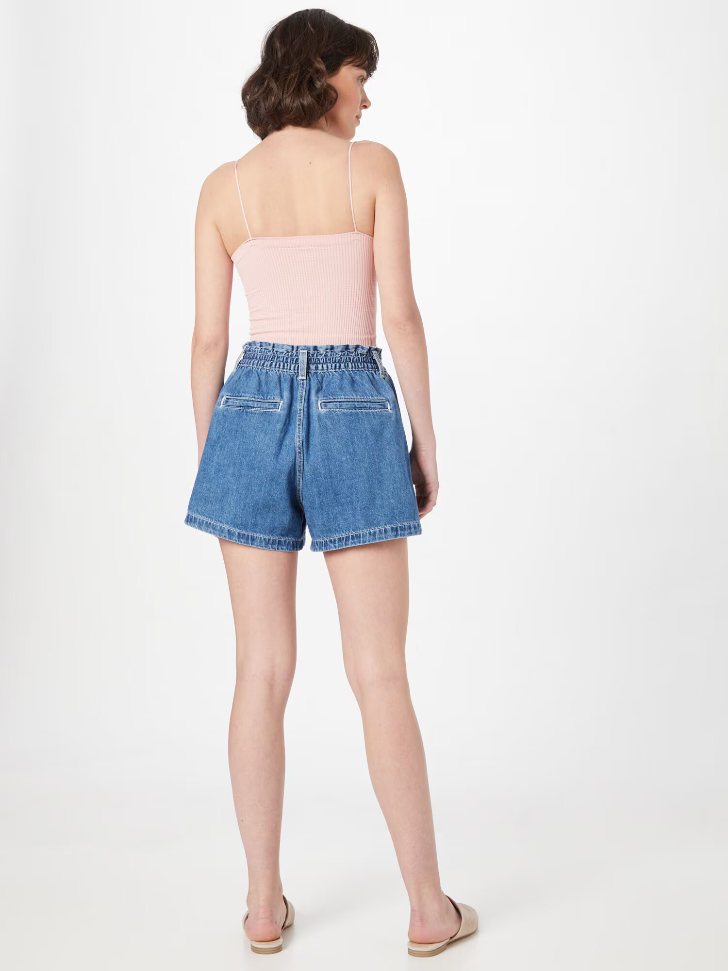 LEVI'S Kavbojke 'HIGH WAIST A LINE SHORT' moder denim - Pepit.si