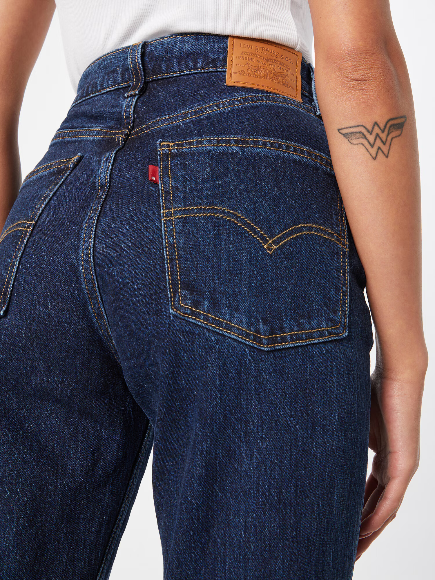 LEVI'S Kavbojke '70'S HIGH STRAIGHT JEANS' moder denim - Pepit.si