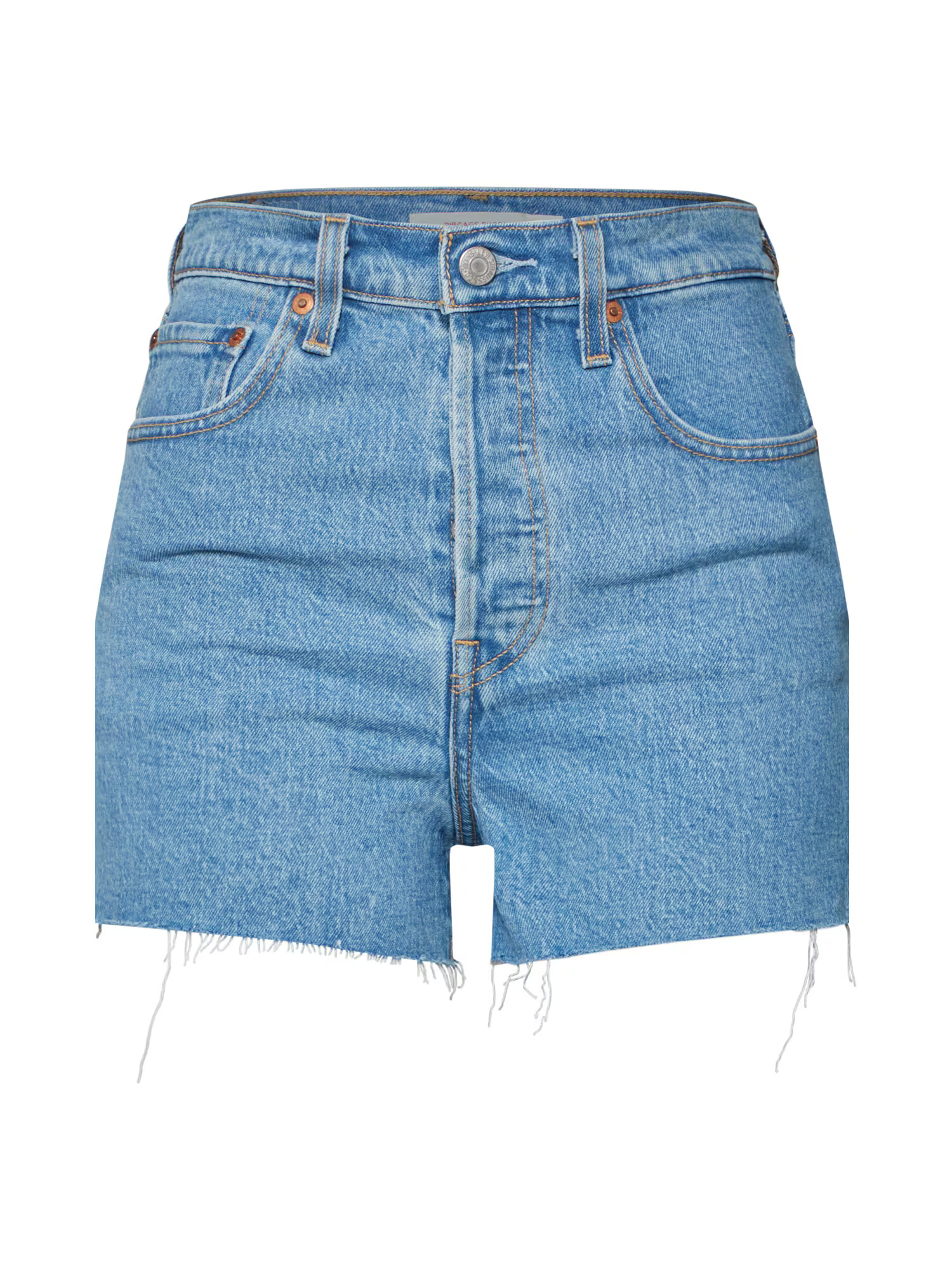 LEVI'S Kavbojke 'RIBCAGE SHORT' moder denim - Pepit.si