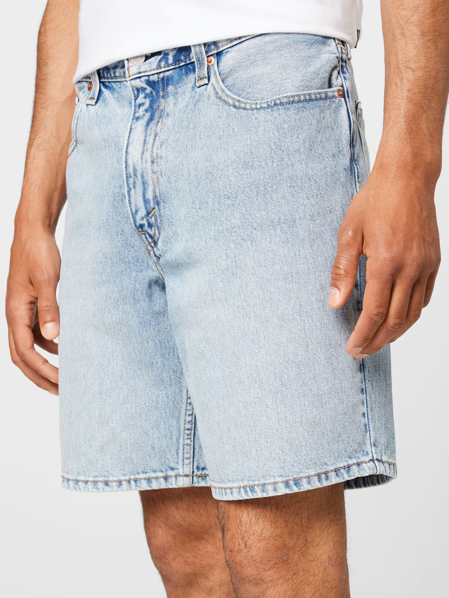 LEVI'S Kavbojke '479 STAY BAGGY SHORT LIGHT INDIGO - WORN IN' moder denim - Pepit.si