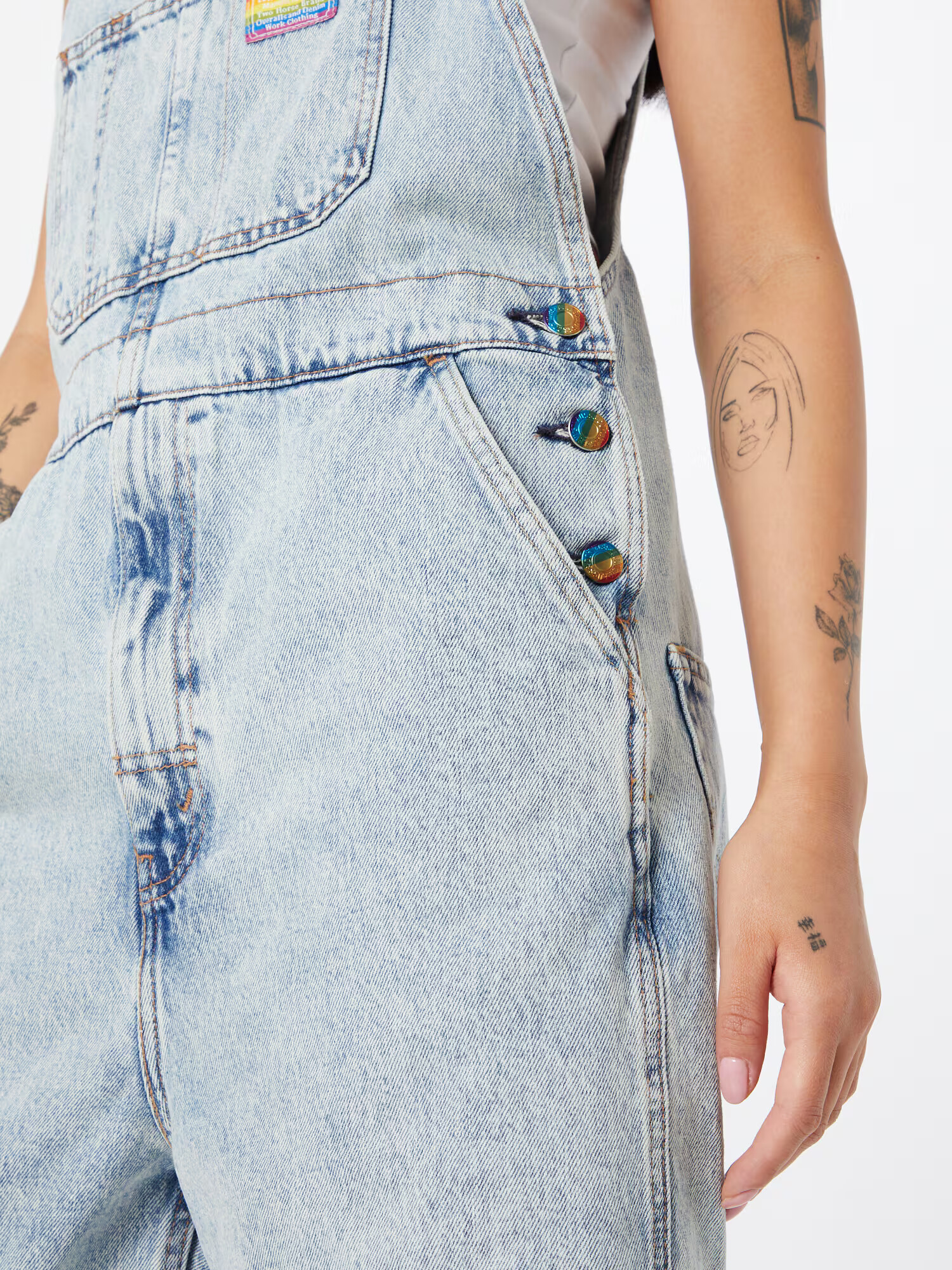 LEVI'S Kavbojke z naramnicami 'LIBERATION SHORT ALL' moder denim - Pepit.si