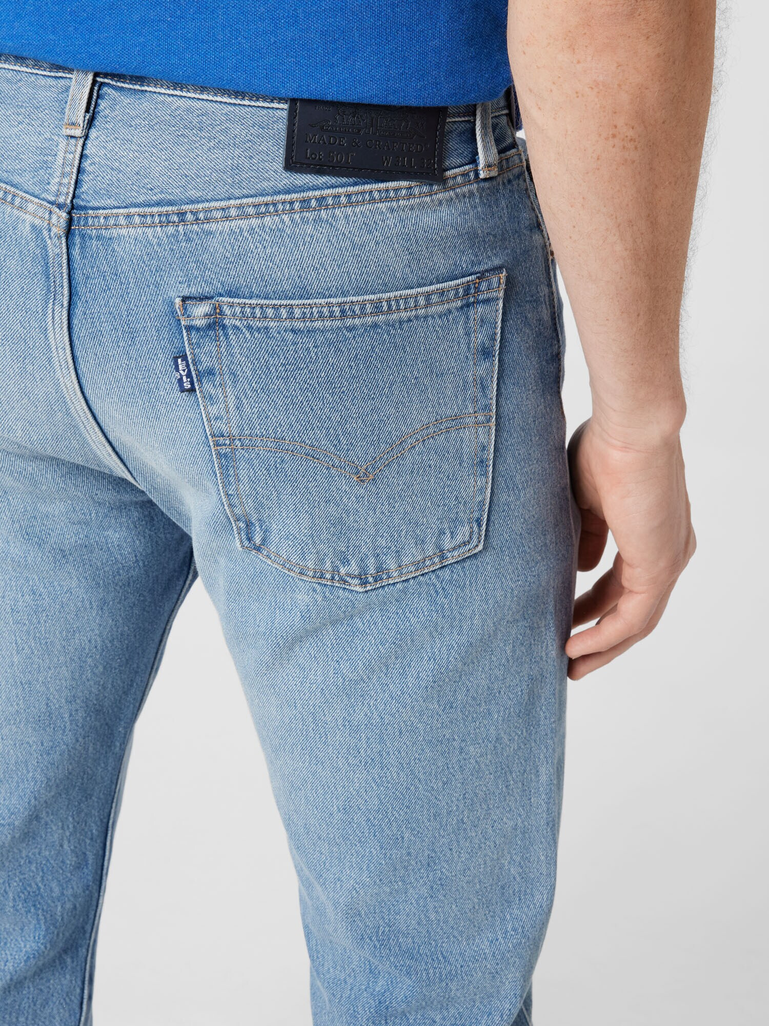 Levi's Made & Crafted Kavbojke 'LMC 80'S 501' moder denim - Pepit.si