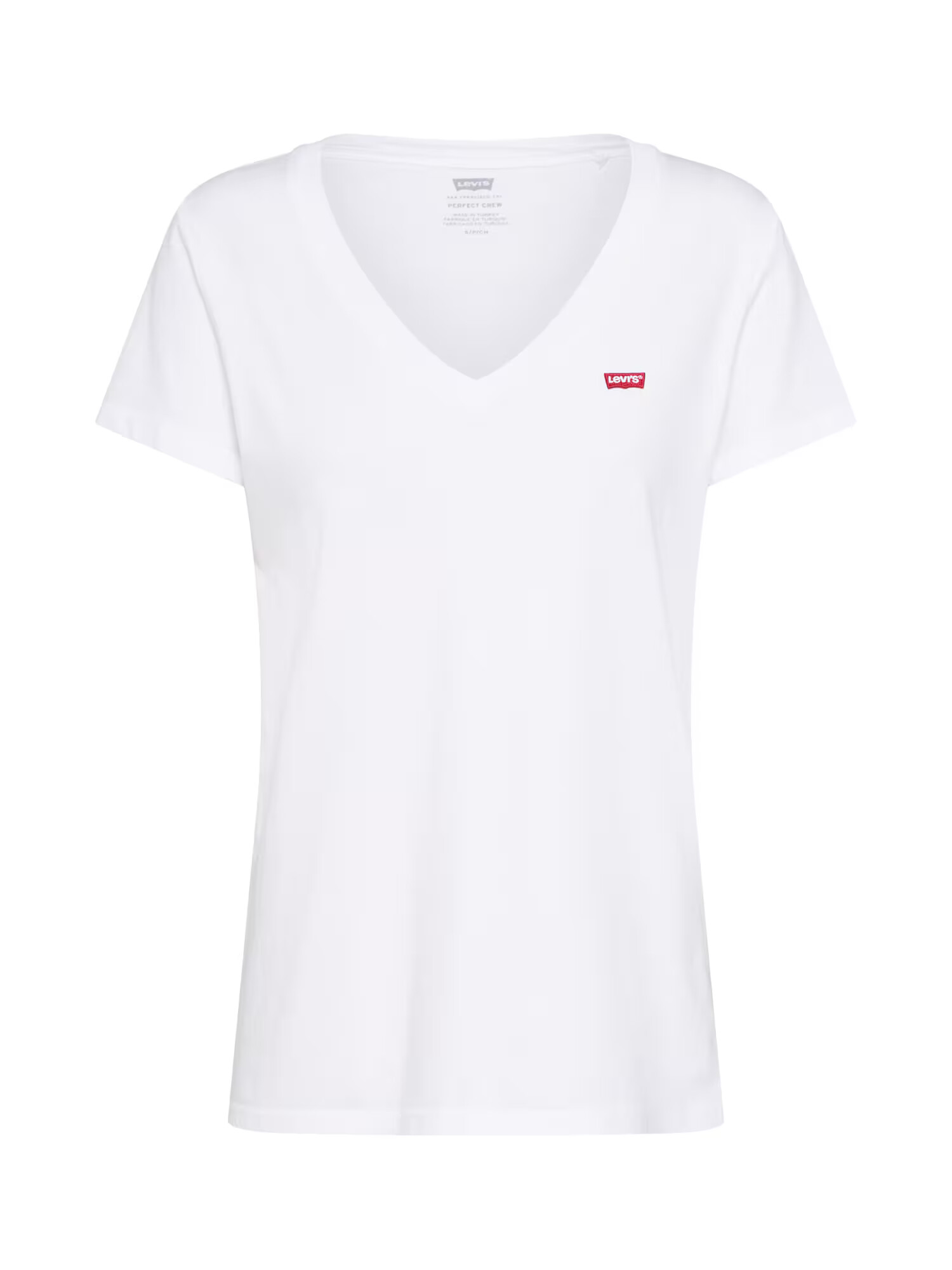 LEVI'S Majica 'PERFECT VNECK NEUTRALS' rdeča / bela - Pepit.si