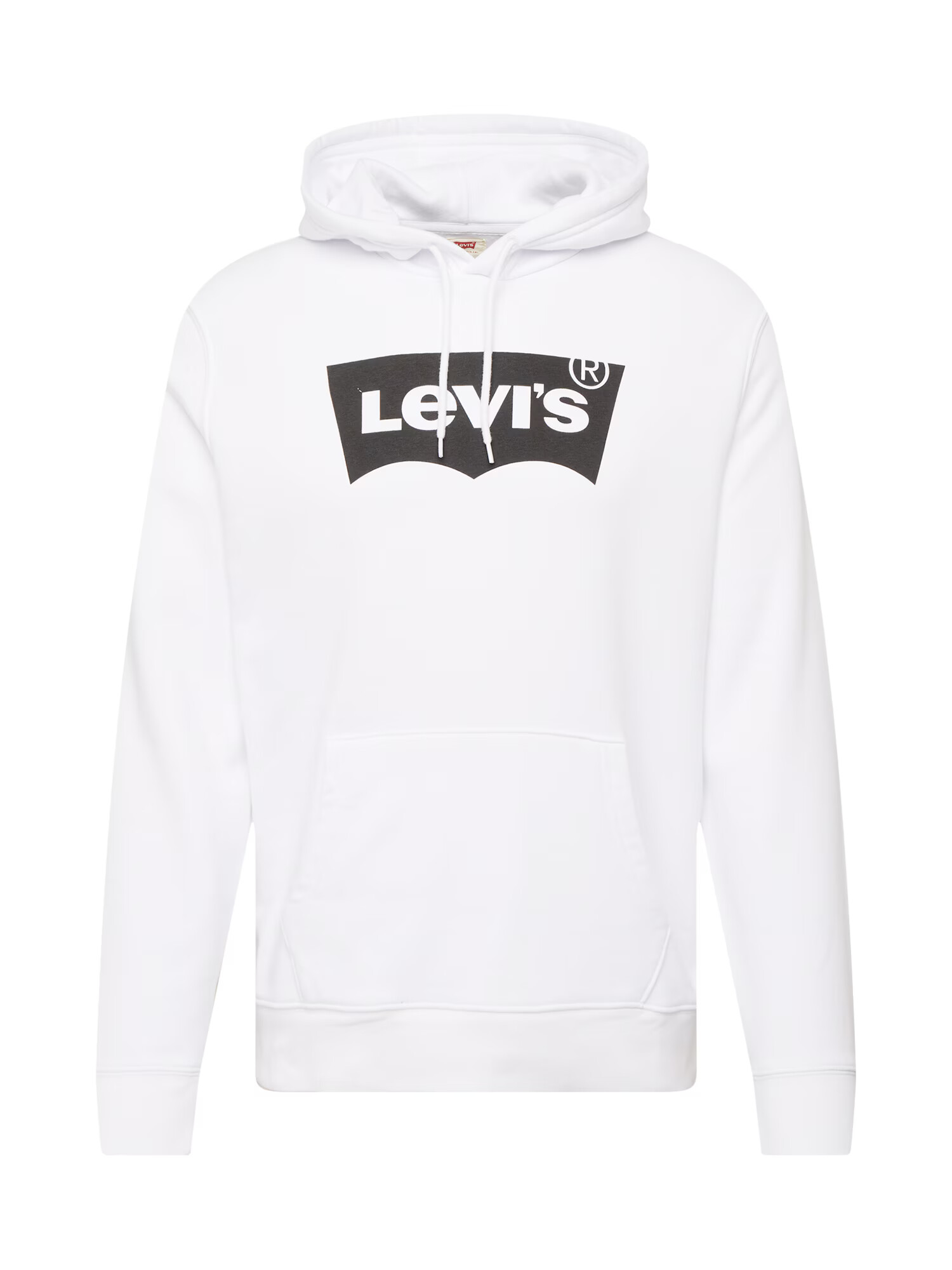 LEVI'S Majica 'LSE_T3 GRAPHIC HOODIE NEUTRALS' črna / bela - Pepit.si