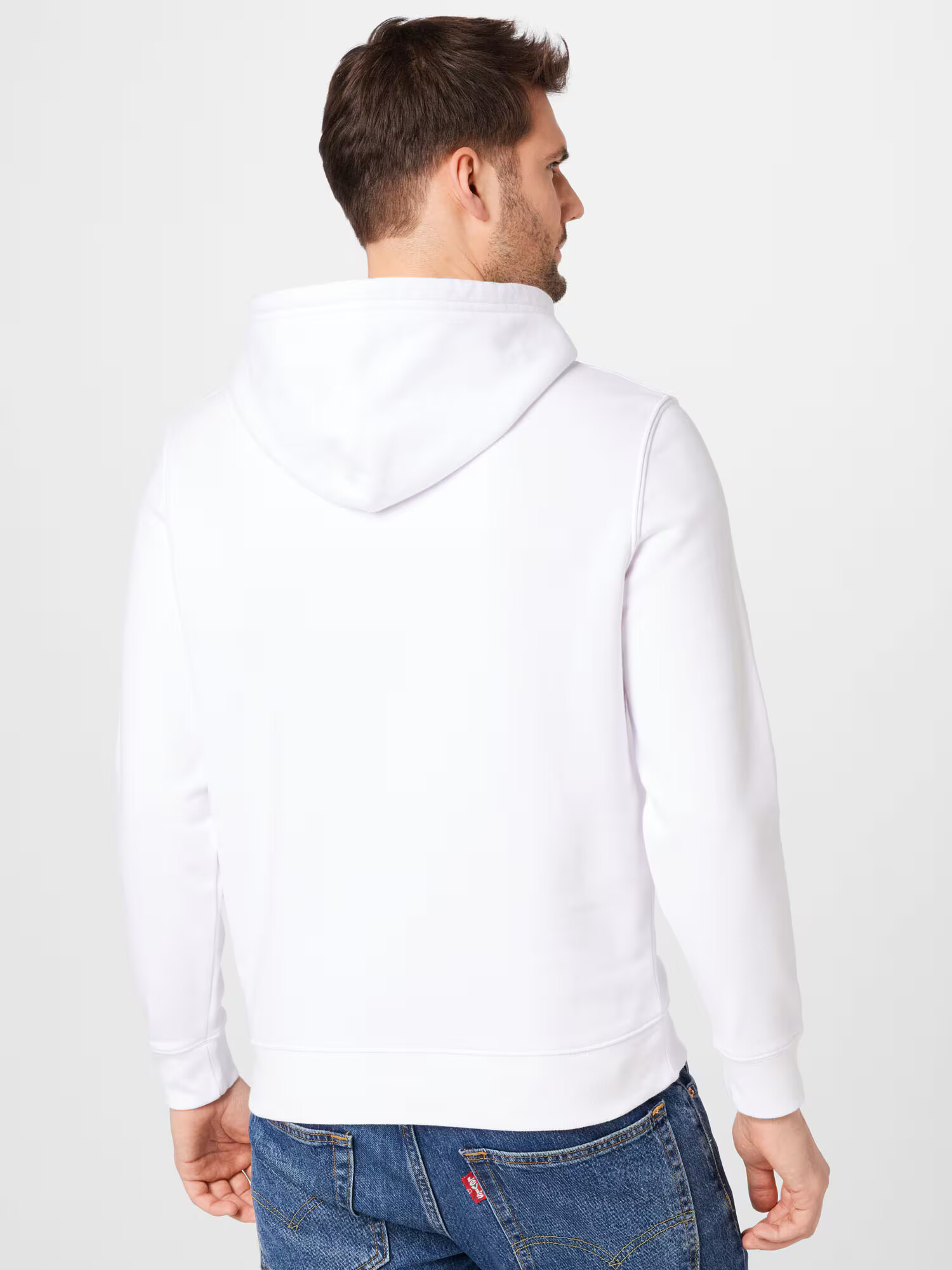 LEVI'S Majica 'LSE_T3 GRAPHIC HOODIE NEUTRALS' črna / bela - Pepit.si