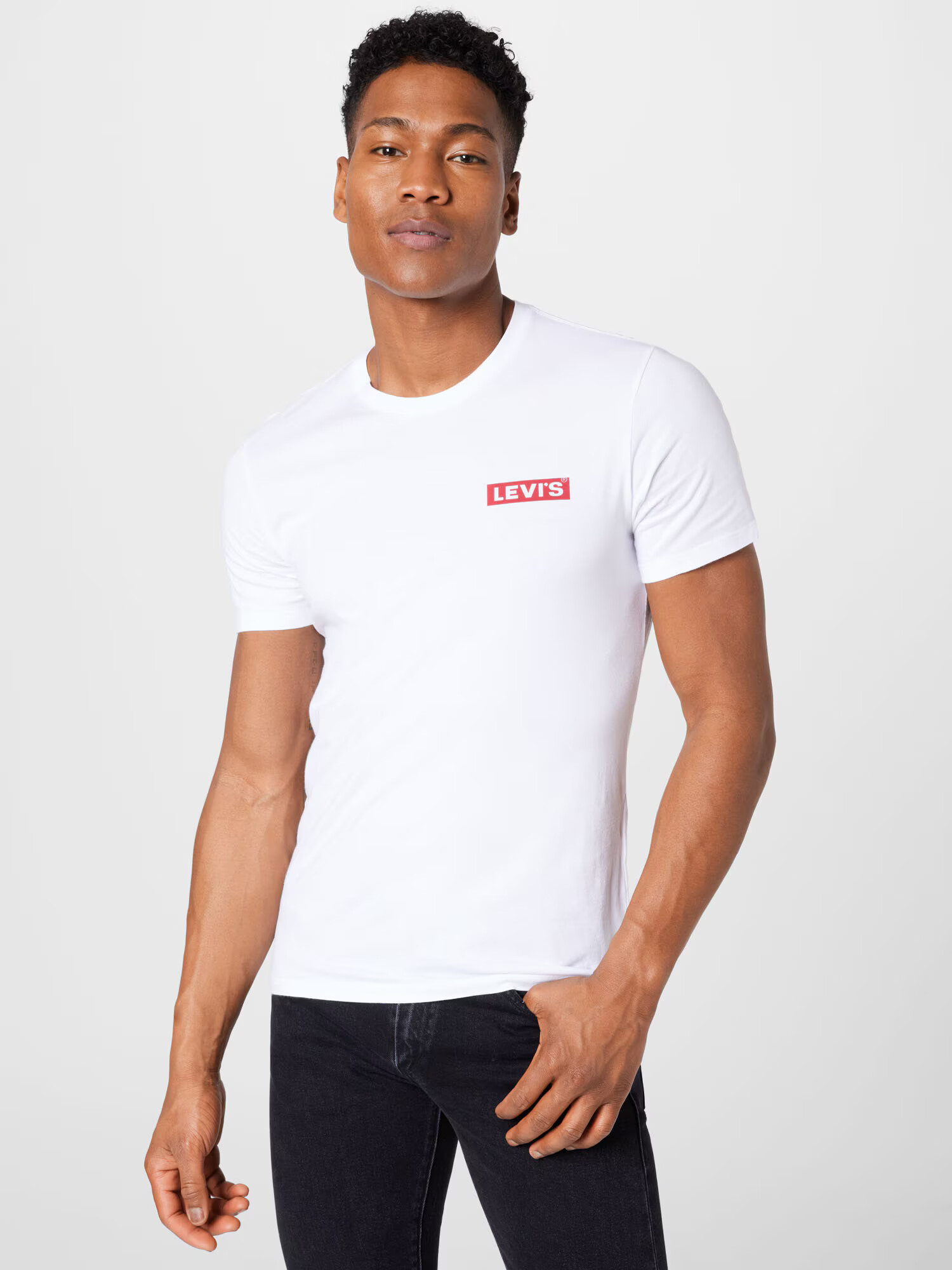 LEVI'S Majica '2PK CREWNECK GRAPHIC NEUTRALS' mornarska / krvavo rdeča / bela - Pepit.si