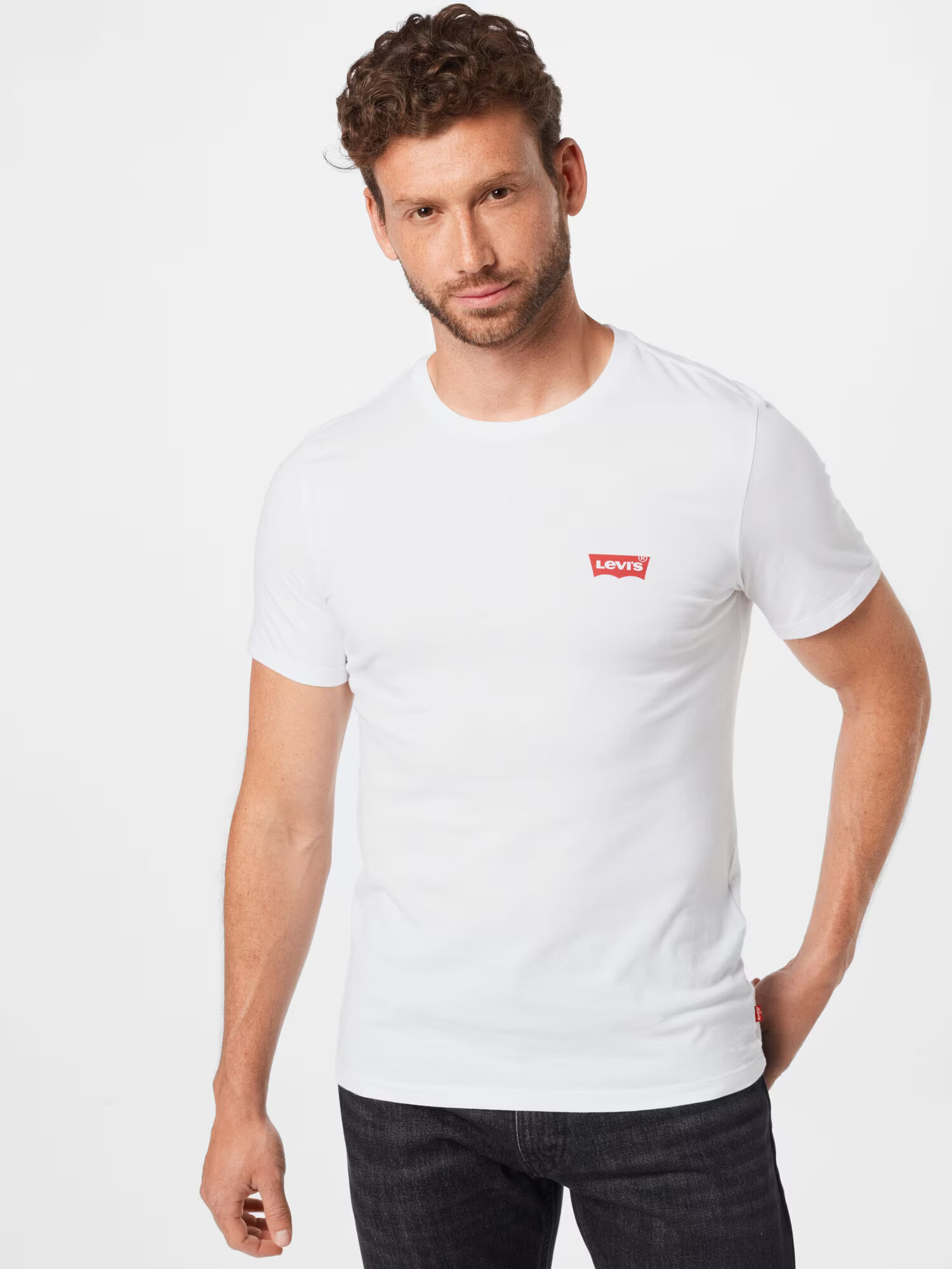 LEVI'S Majica rdeča / bela - Pepit.si