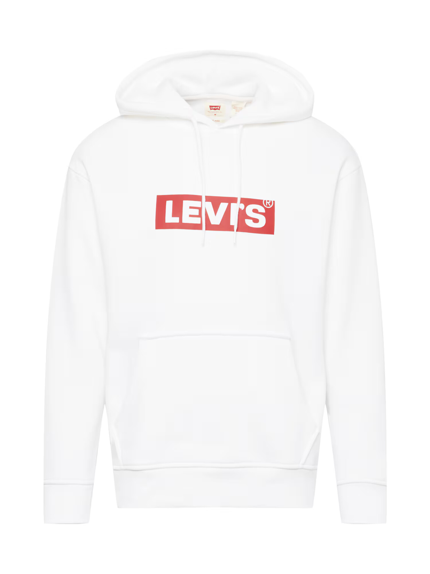 LEVI'S Majica 'T3 RELAXD GRAPHIC HOODIE NEUTRALS' rdeča / bela - Pepit.si