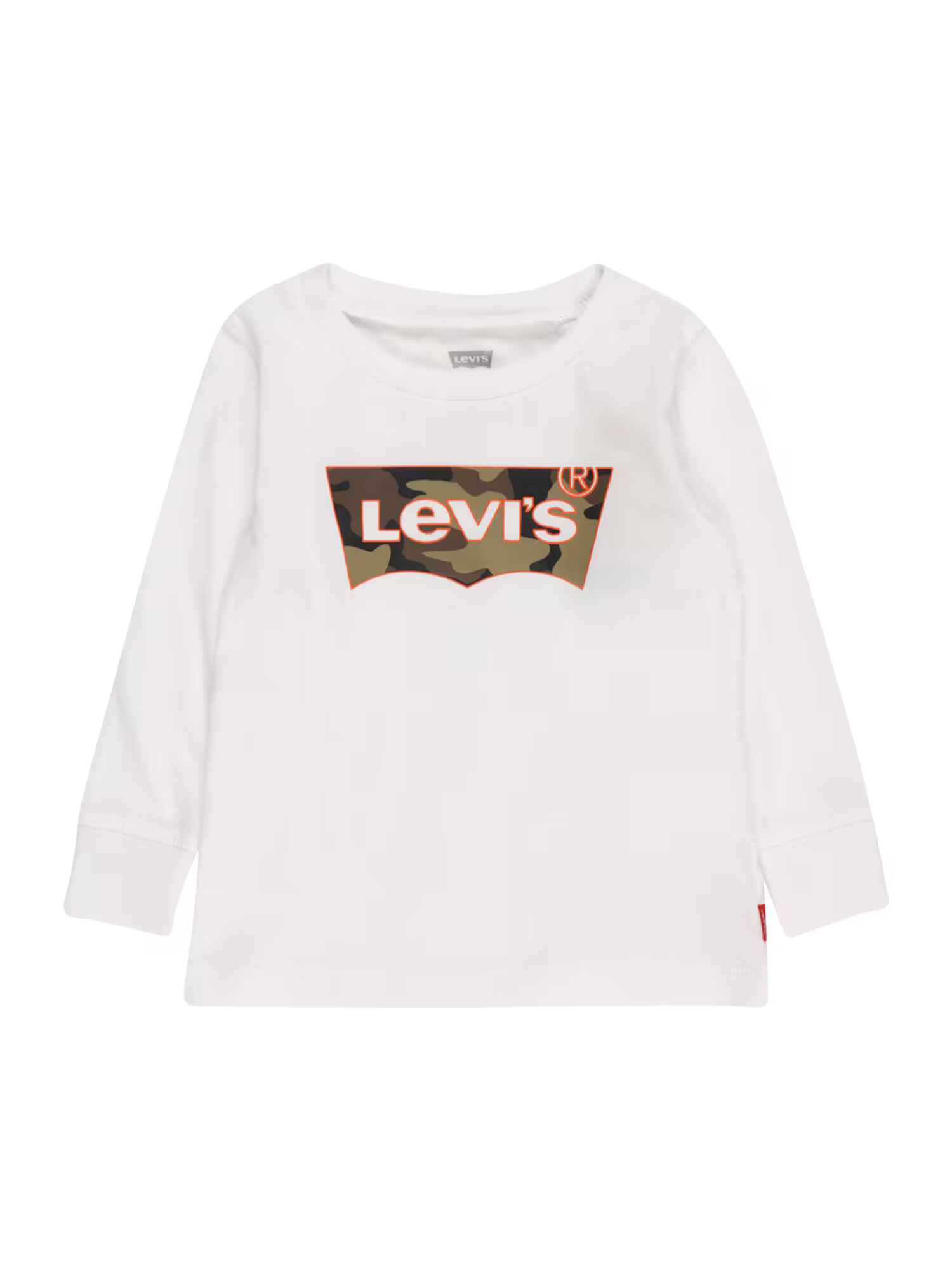 LEVI'S Majica bela / rjava / črna / oranžna - Pepit.si