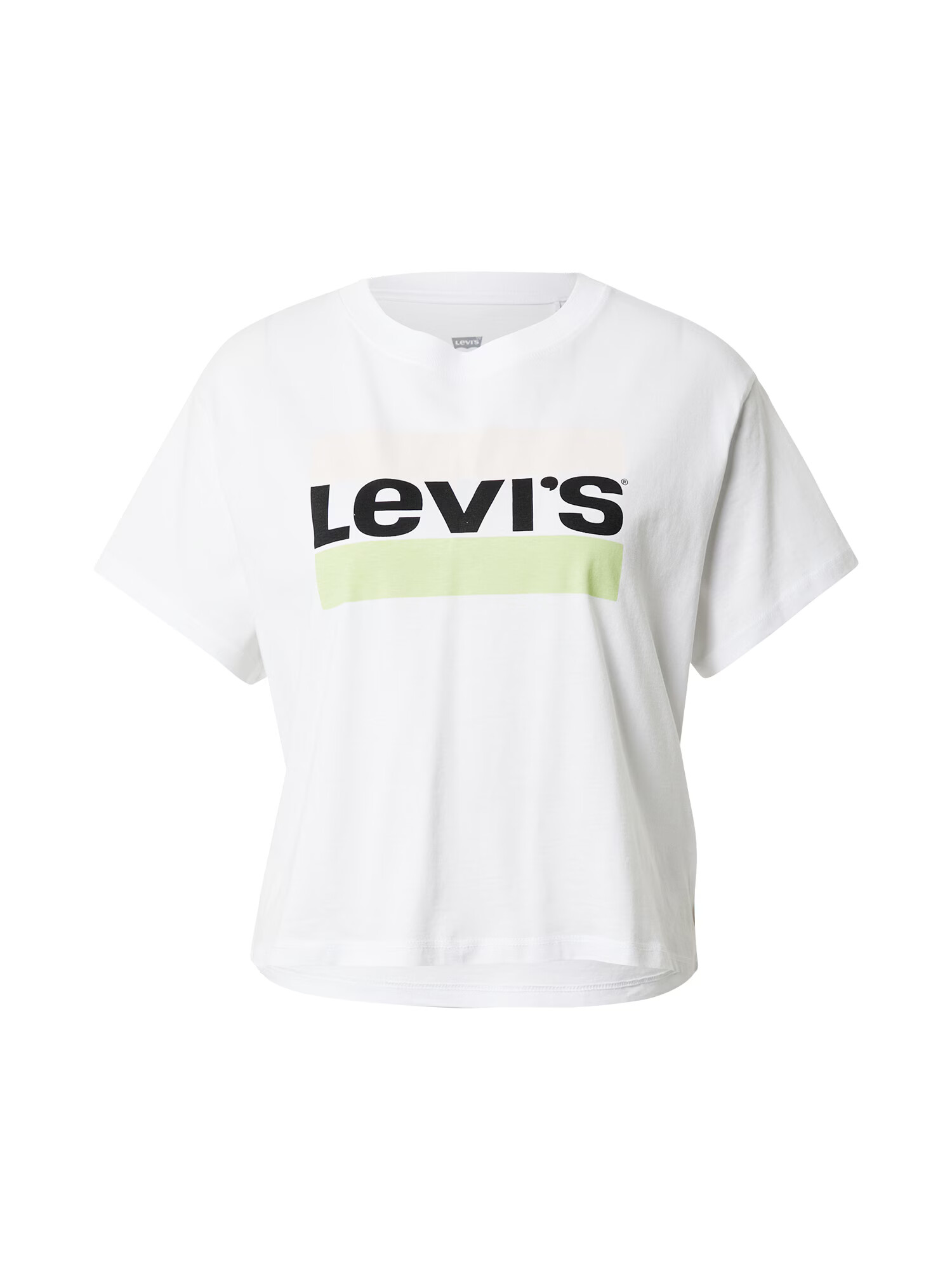 LEVI'S Majica zelena / črna / bela - Pepit.si