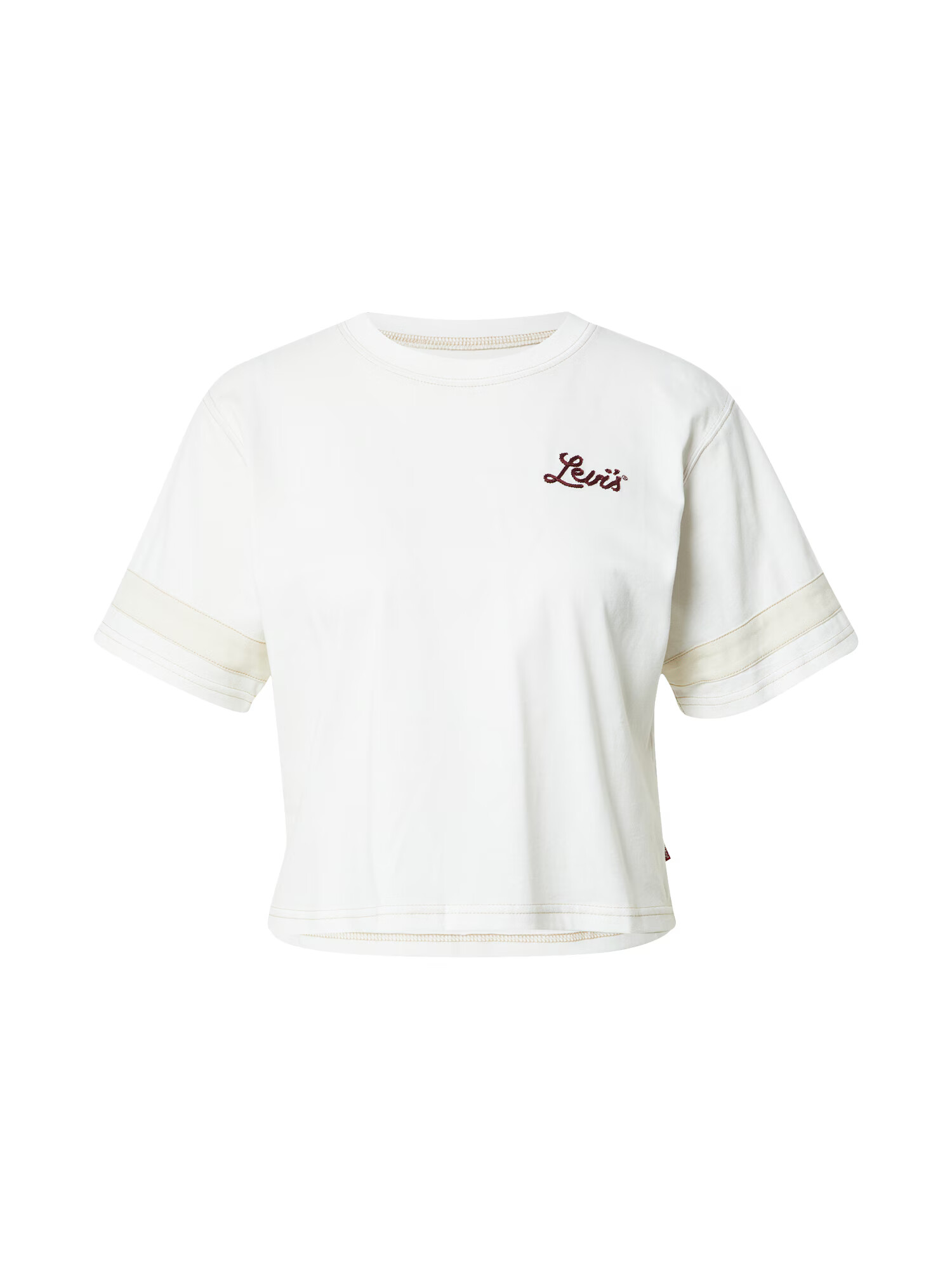 LEVI'S Majica 'GRAPHIC FOOTBALL TEE NEUTRALS' bež / bordo / off-bela - Pepit.si