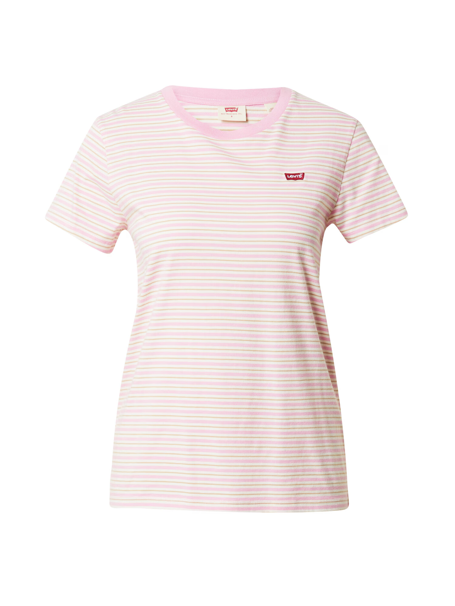 LEVI'S Majica 'PERFECT TEE REDS' bež / roza / rdeča / bela - Pepit.si