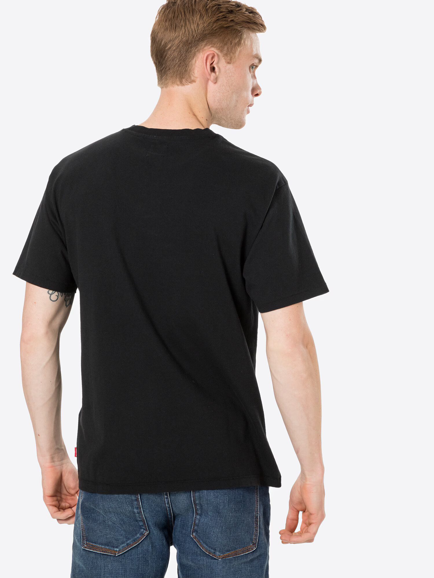 LEVI'S Majica 'RED TAB VINTAGE TEE BLACKS' črna / bela - Pepit.si