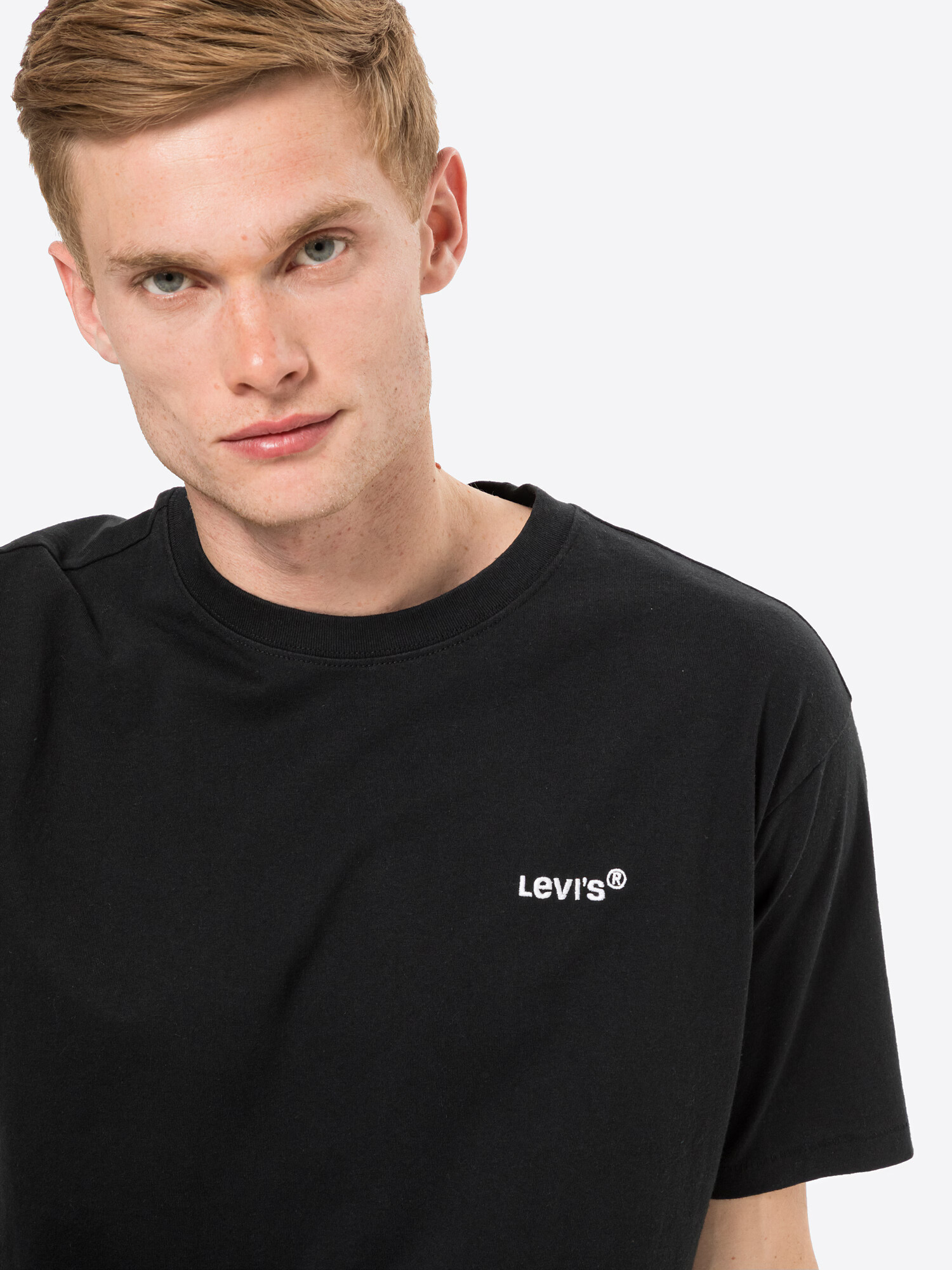 LEVI'S Majica 'RED TAB VINTAGE TEE BLACKS' črna / bela - Pepit.si