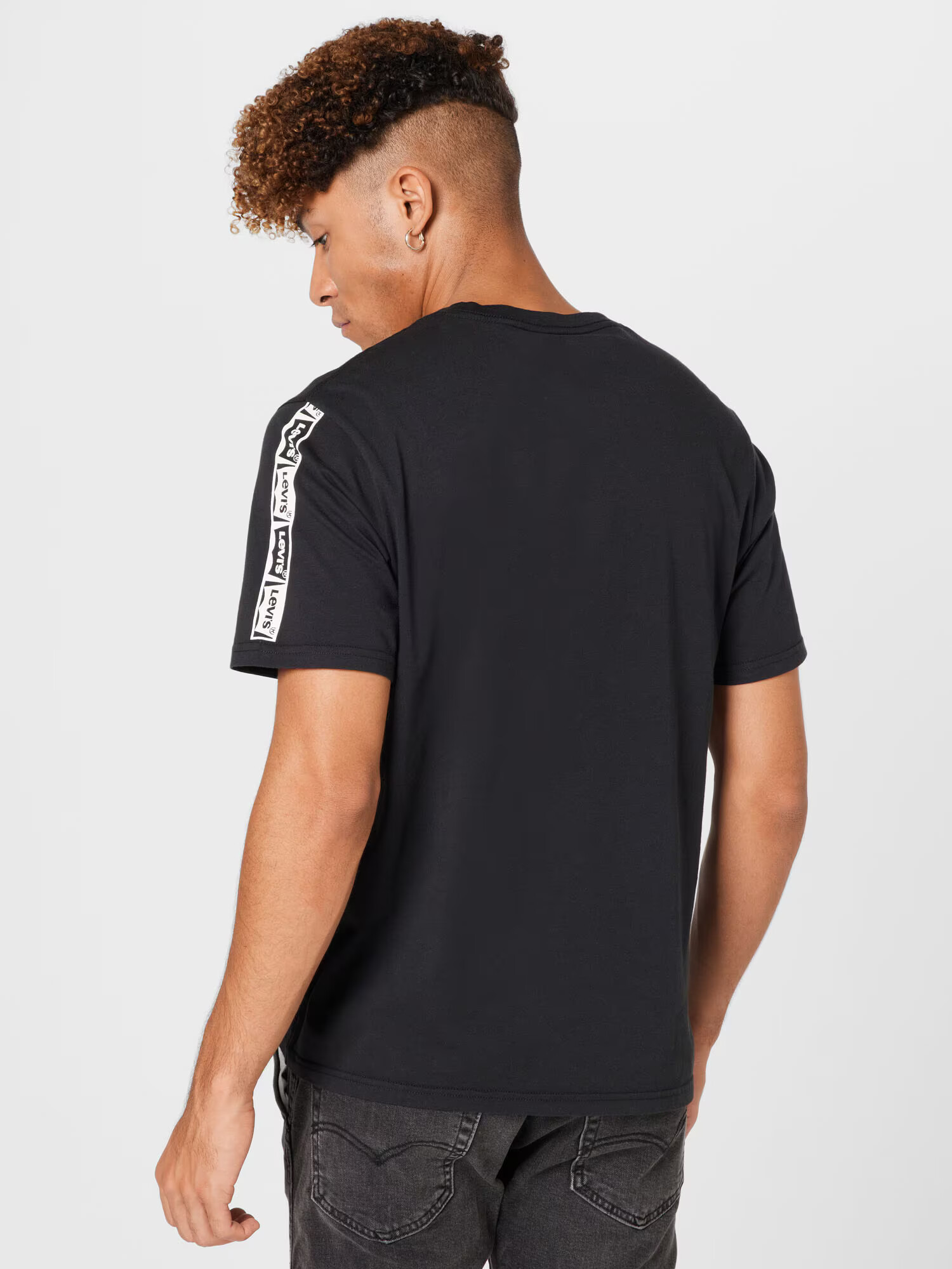 LEVI'S Majica 'SS RELAXED FIT TEE BLACKS' črna / bela - Pepit.si