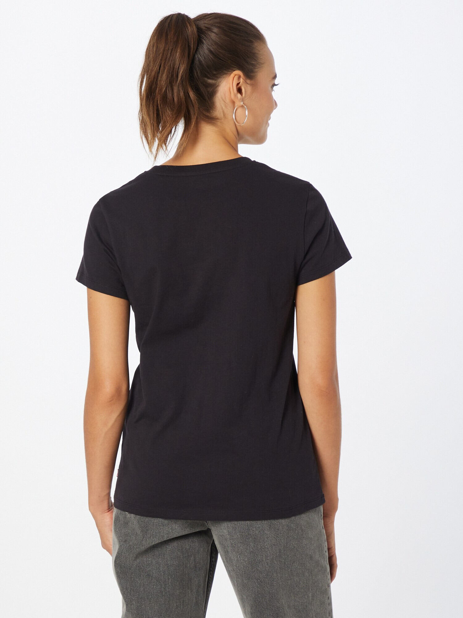 LEVI'S Majica 'THE PERFECT TEE BLACKS' črna / bela - Pepit.si