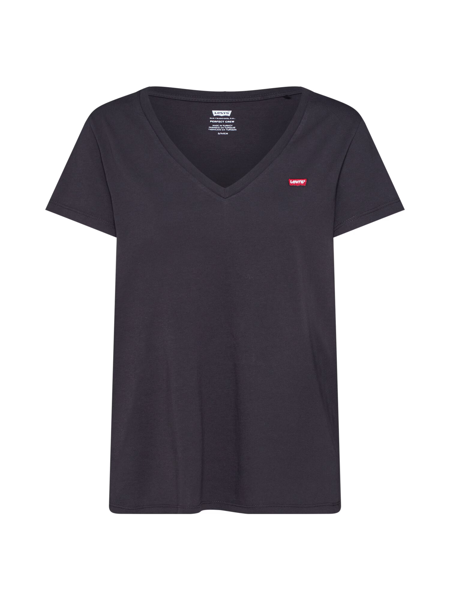 LEVI'S Majica 'PERFECT VNECK BLACKS' ognjeno rdeča / črna / bela - Pepit.si