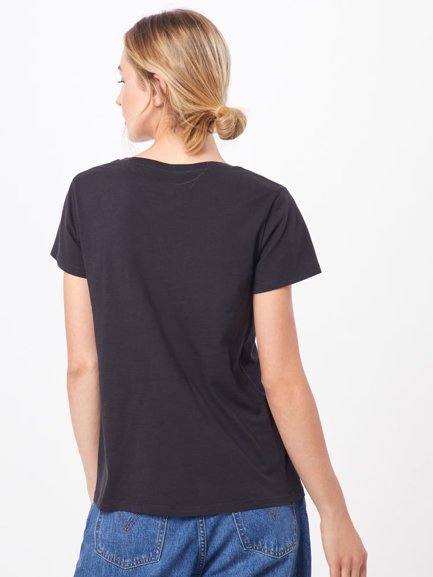 LEVI'S Majica 'PERFECT VNECK BLACKS' ognjeno rdeča / črna / bela - Pepit.si