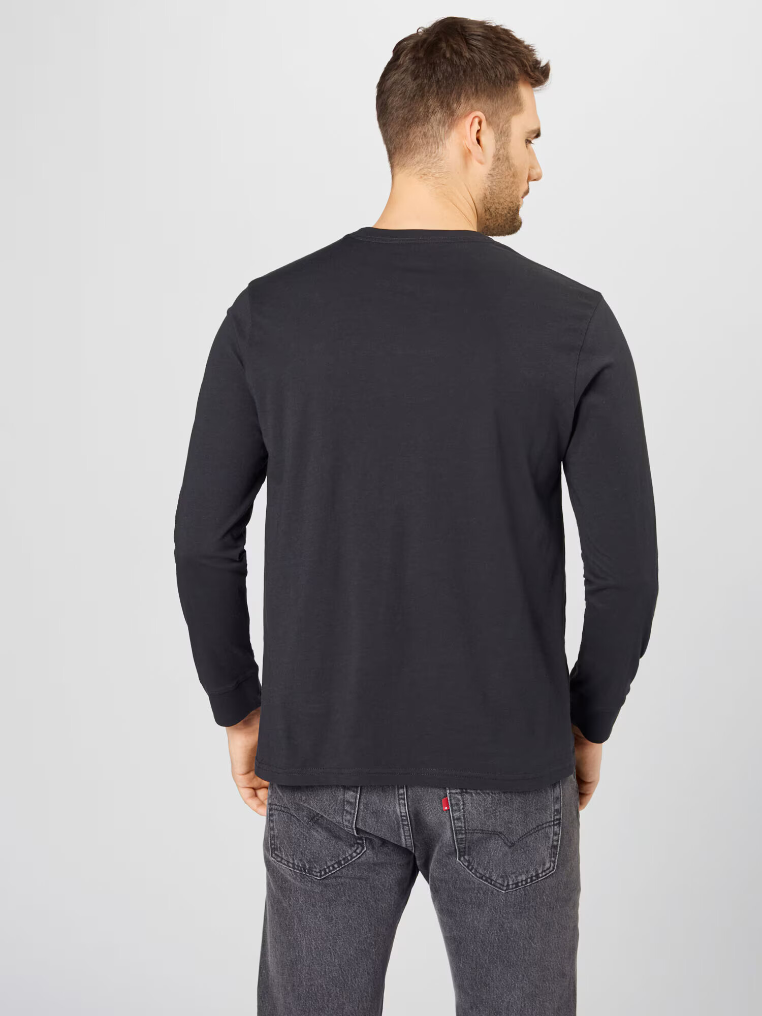 LEVI'S Majica 'RELAXED LS GRAPHIC TEE BLACKS' melona / črna - Pepit.si