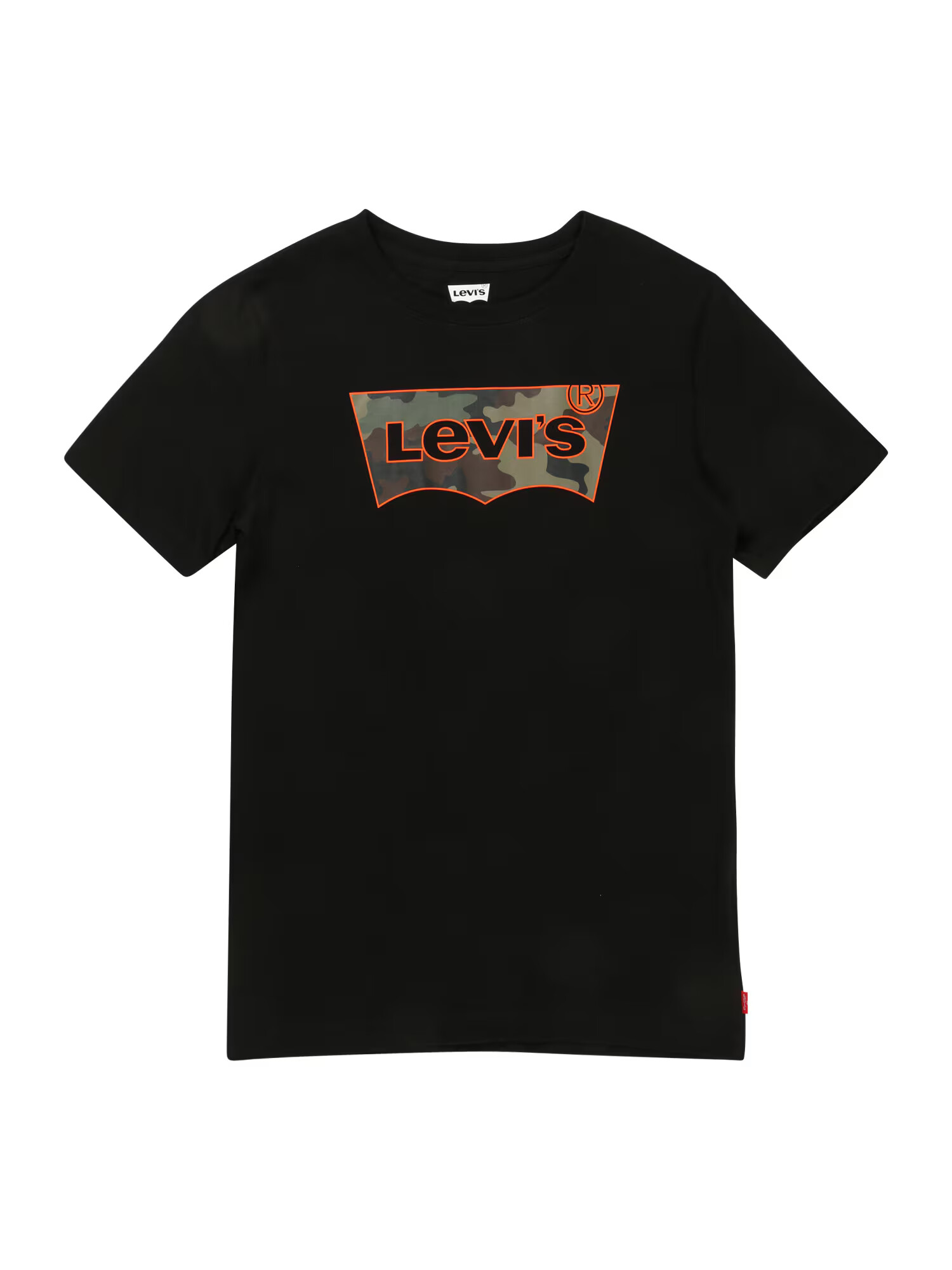 LEVI'S Majica črna / oranžna / kaki - Pepit.si