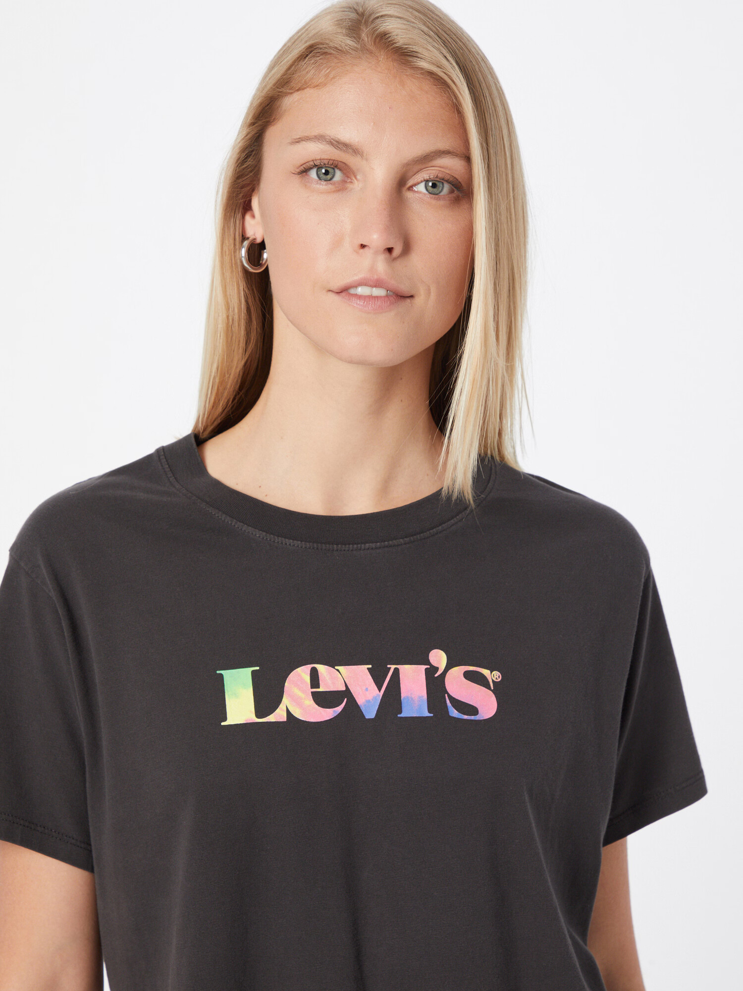 LEVI'S Majica 'GRAPHIC VARSITY TEE BLACKS' kraljevo modra / svetlo zelena / roza / črna - Pepit.si