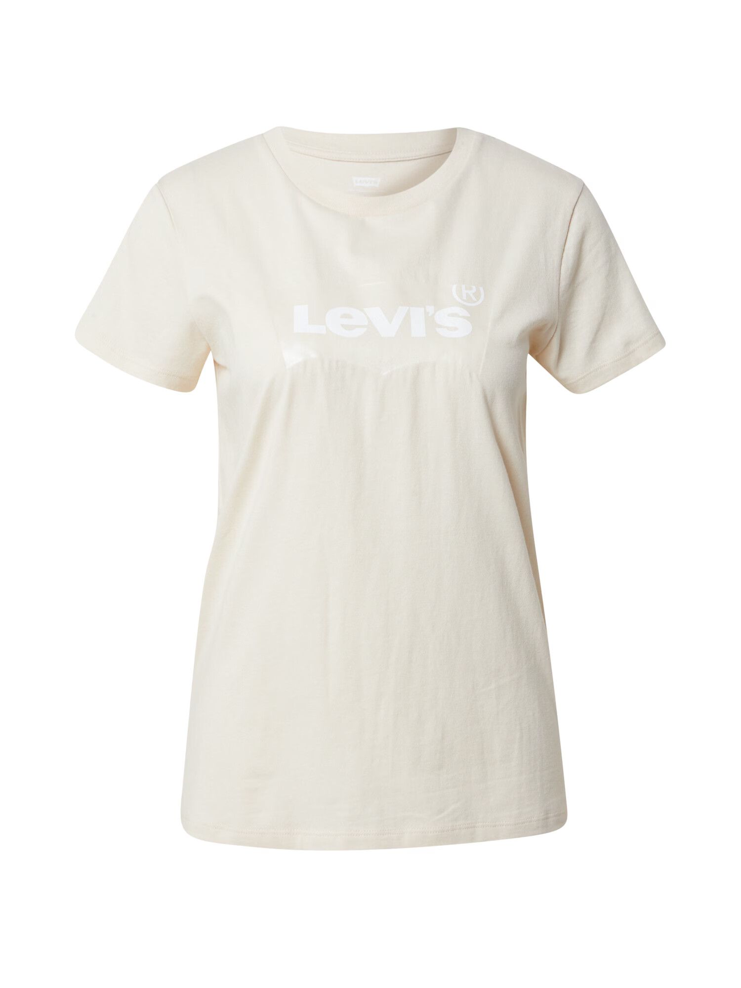 LEVI'S Majica 'THE PERFECT TEE NEUTRALS' greige / bela - Pepit.si