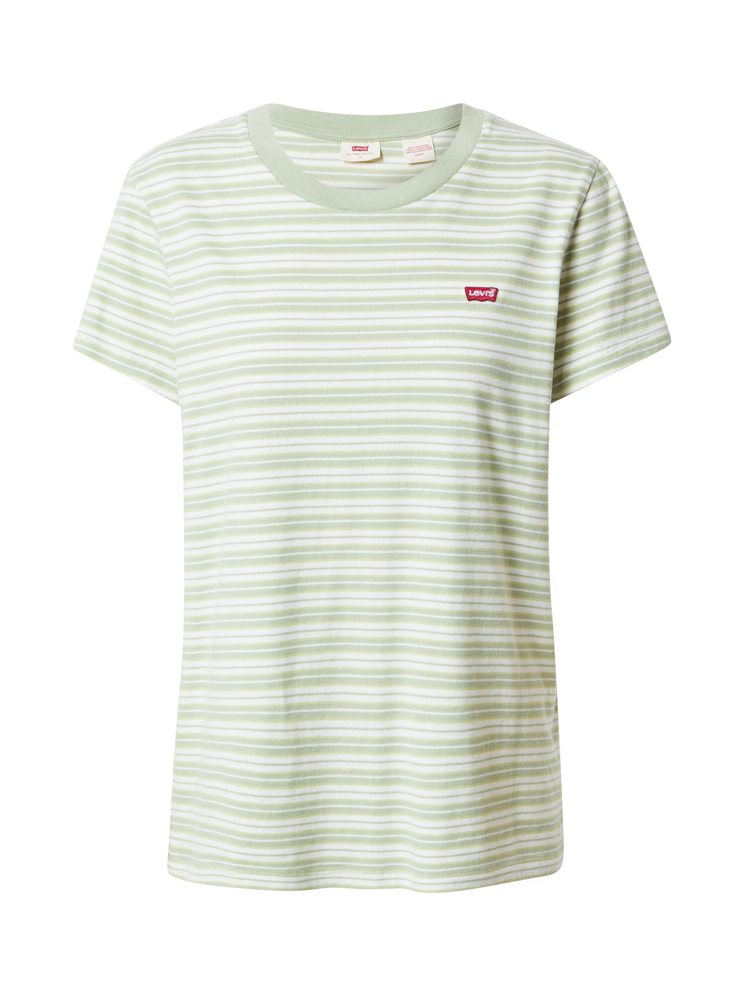 LEVI'S Majica 'PERFECT TEE GREENS' jabolko / bela - Pepit.si