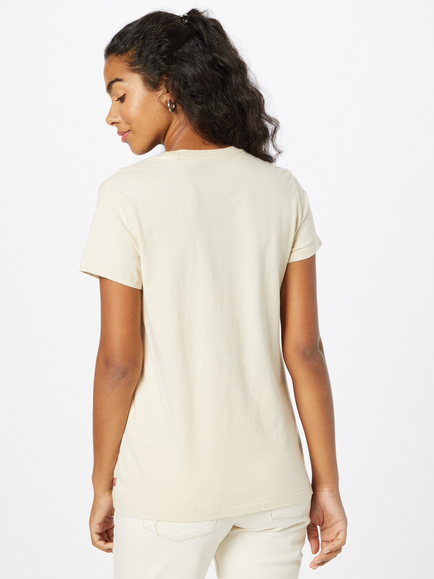 LEVI'S Majica 'THE PERFECT TEE NEUTRALS' kremna / pastelno rdeča - Pepit.si