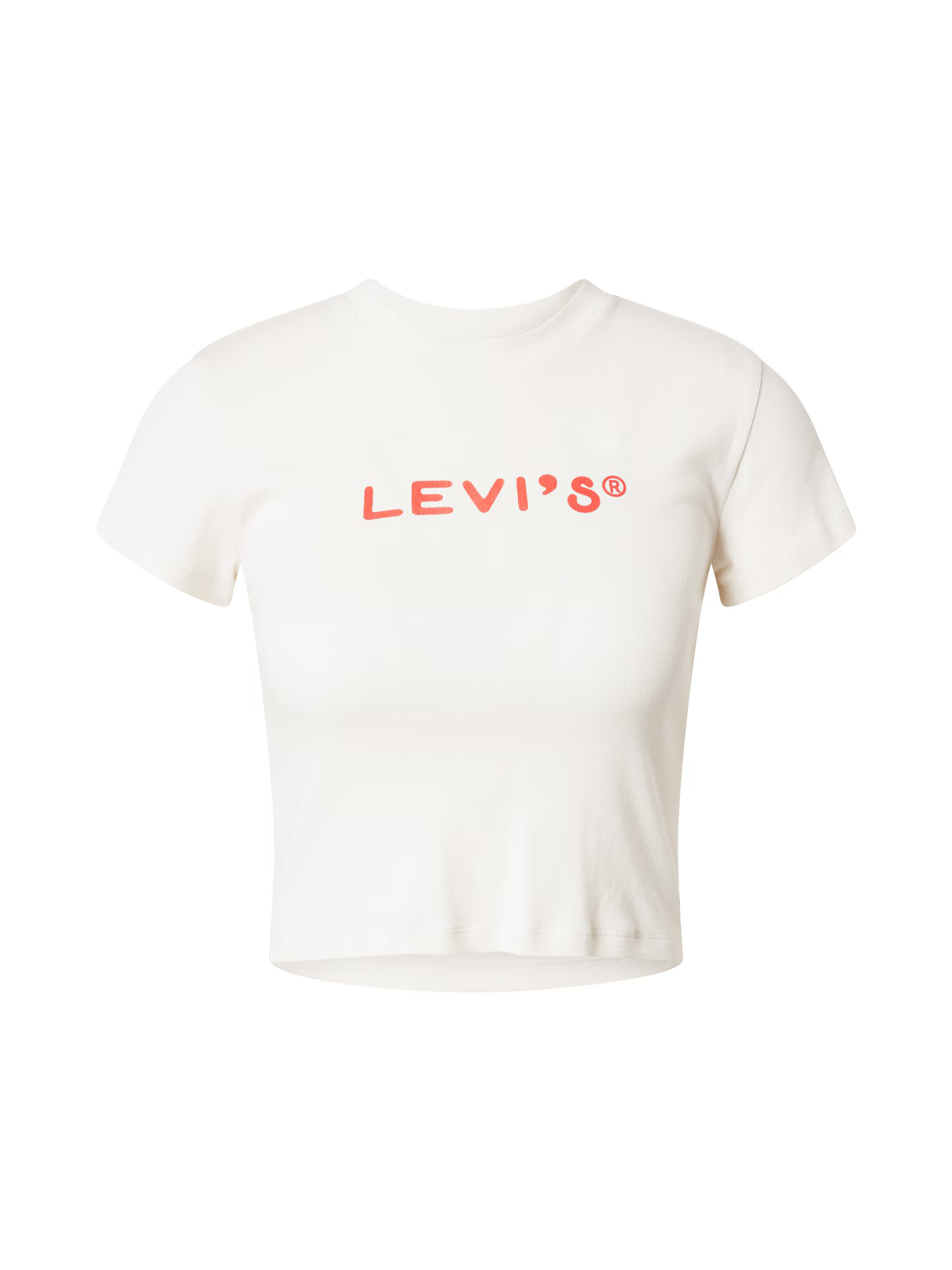 LEVI'S Majica 'GRAPHIC MINI TEE NEUTRALS' kremna / svetlo rdeča - Pepit.si