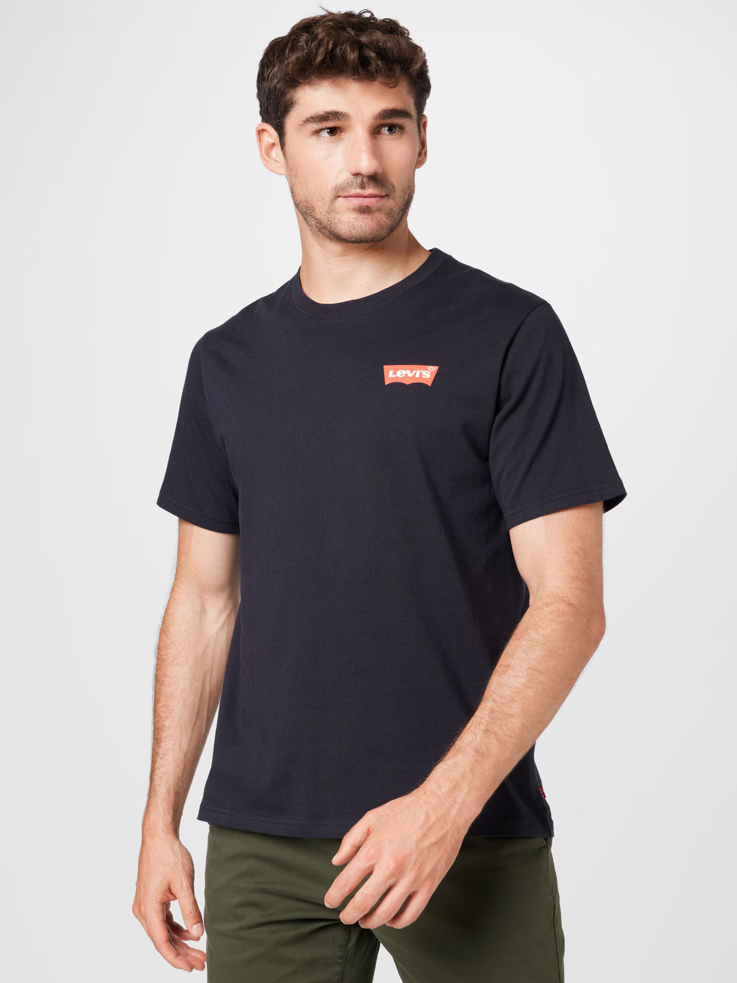 LEVI'S Majica 'SS RELAXED FIT TEE BLACKS' marine / živo rdeča / bela - Pepit.si