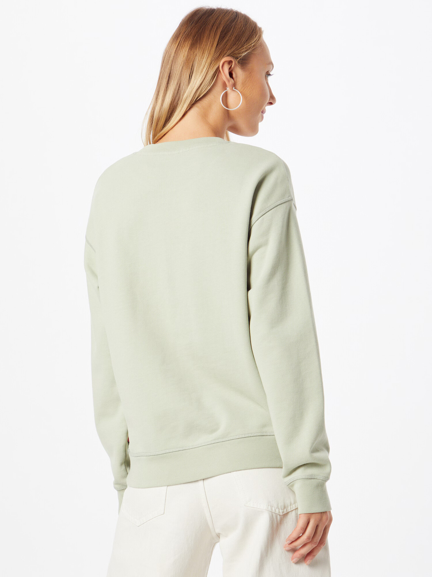 LEVI'S Majica 'GRAPHIC STANDARD CREW GREENS' meta / bela - Pepit.si