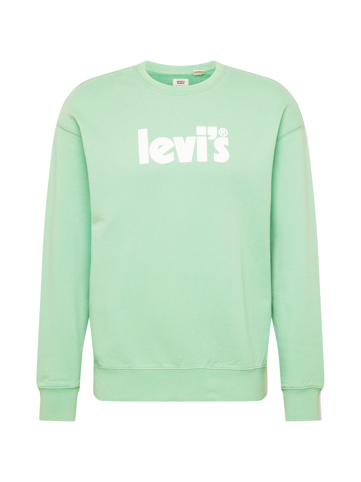 LEVI'S Majica 'RELAXD GRAPHIC CREW GREENS' meta / bela - Pepit.si