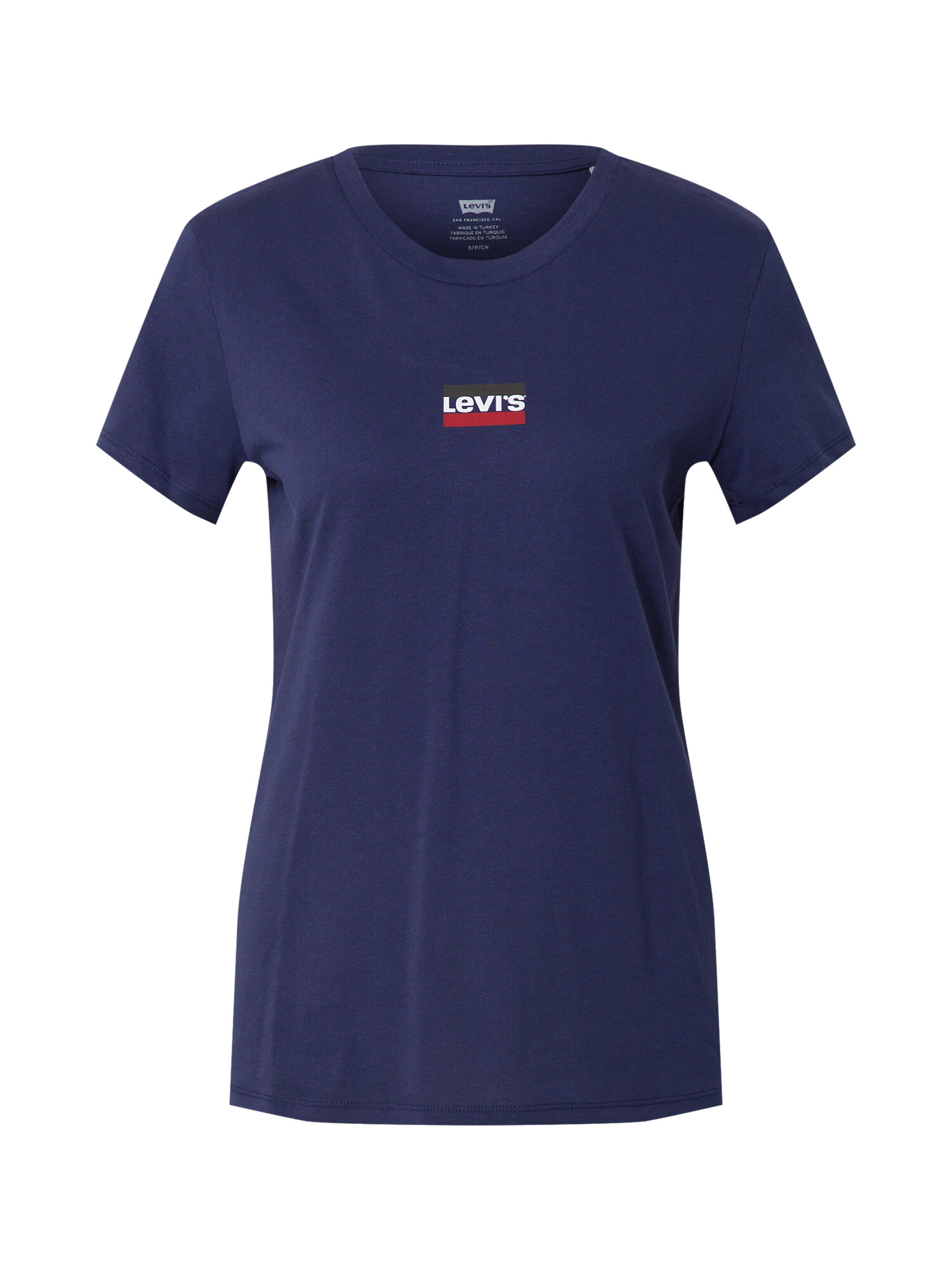 LEVI'S Majica 'THE PERFECT TEE BLUES' temno modra / temno rdeča / črna / bela - Pepit.si