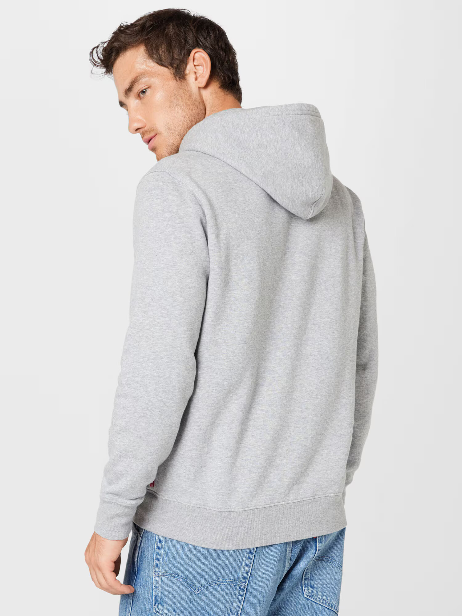 LEVI'S Majica 'STANDARD GRAPHIC HOODIE MULTI-COLOR' modra / pegasto siva / rdeča / bela - Pepit.si