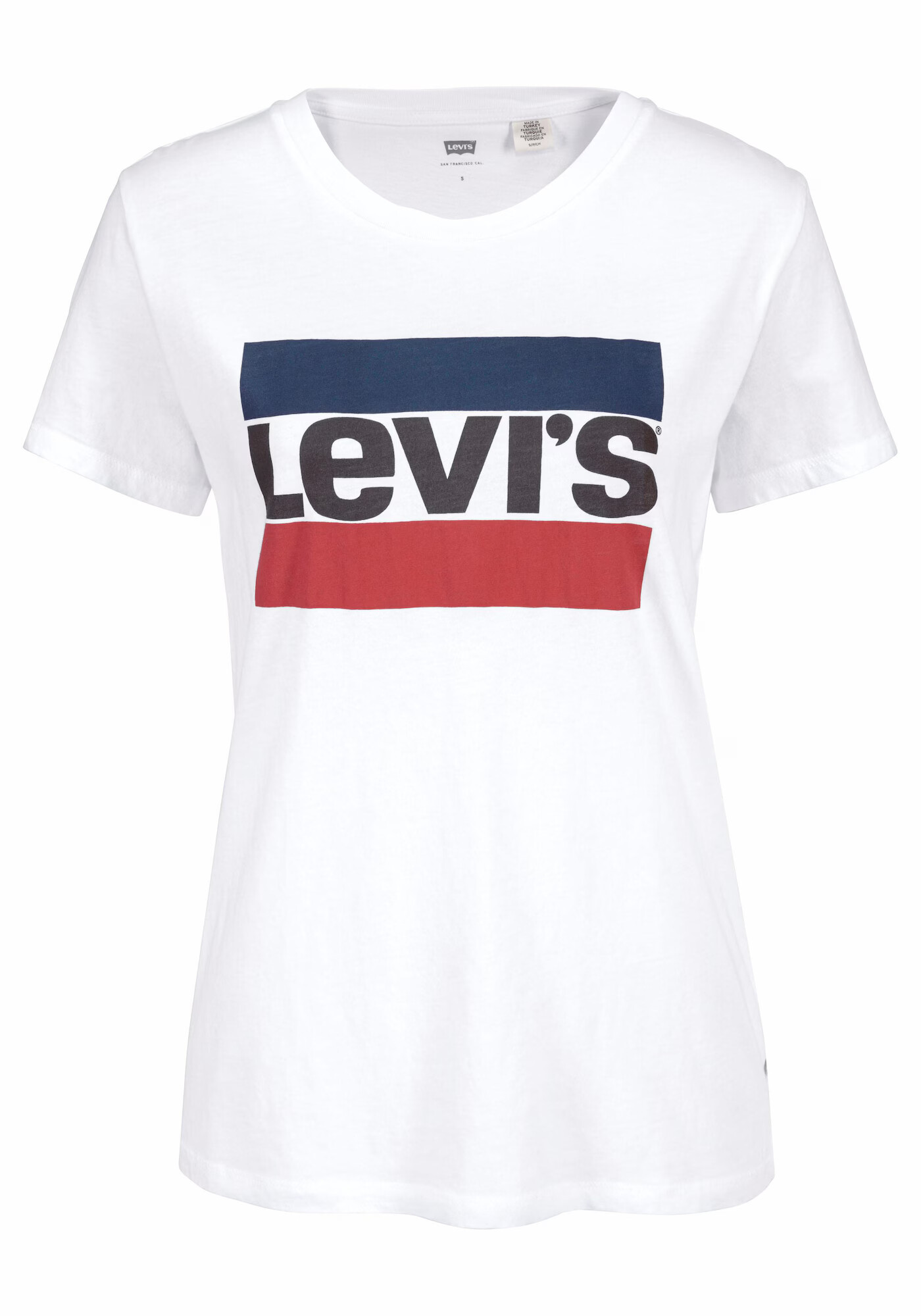 LEVI'S Majica 'THE PERFECT TEE NEUTRALS' modra / rdeča / črna / bela - Pepit.si