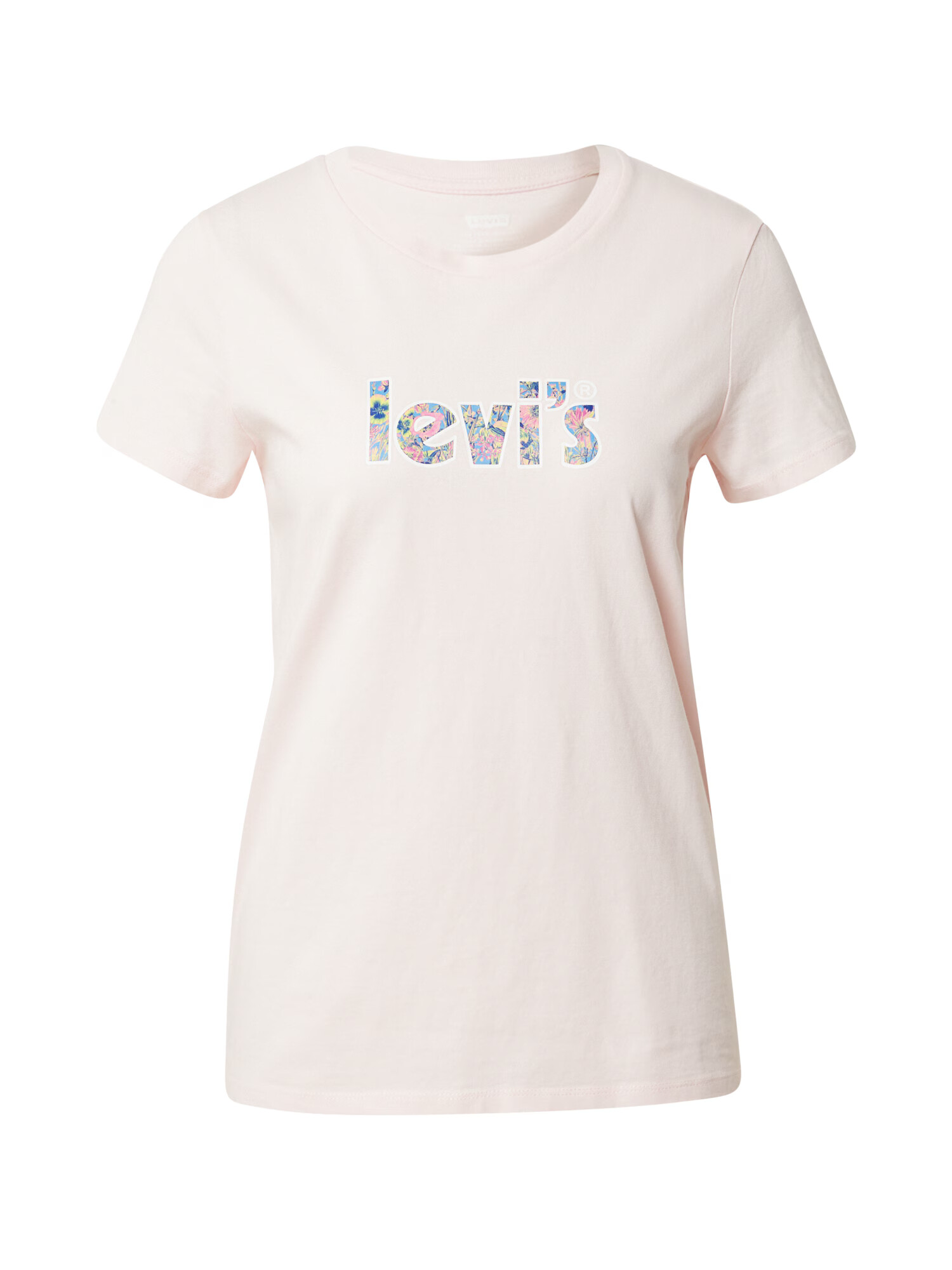 LEVI'S Majica 'THE PERFECT TEE REDS' modra / rosé / svetlo roza / bela - Pepit.si