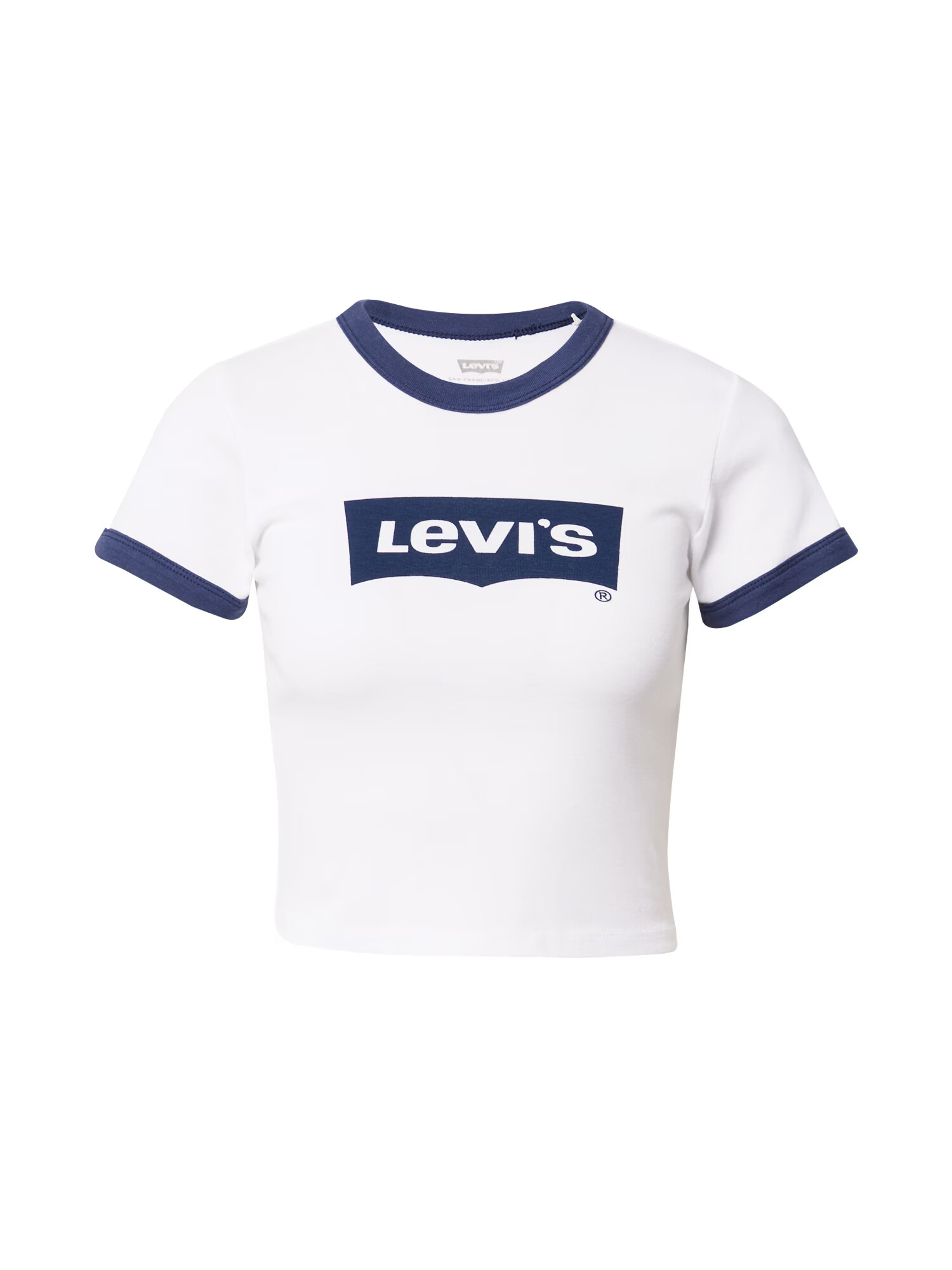 LEVI'S Majica 'GRAPHIC RINGER MINI TEE BLUES' mornarska / bela - Pepit.si