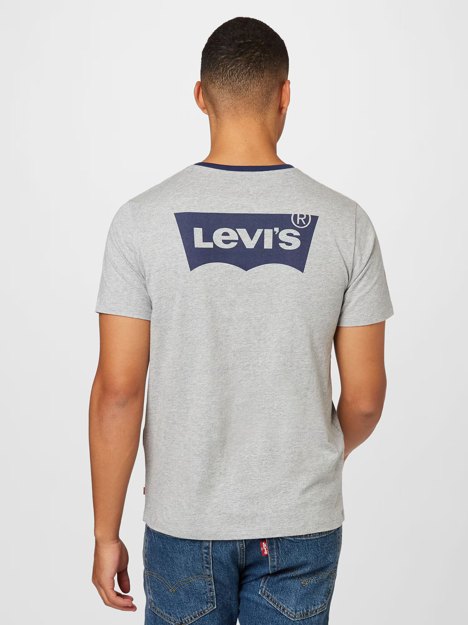 LEVI'S Majica mornarska / pegasto siva - Pepit.si