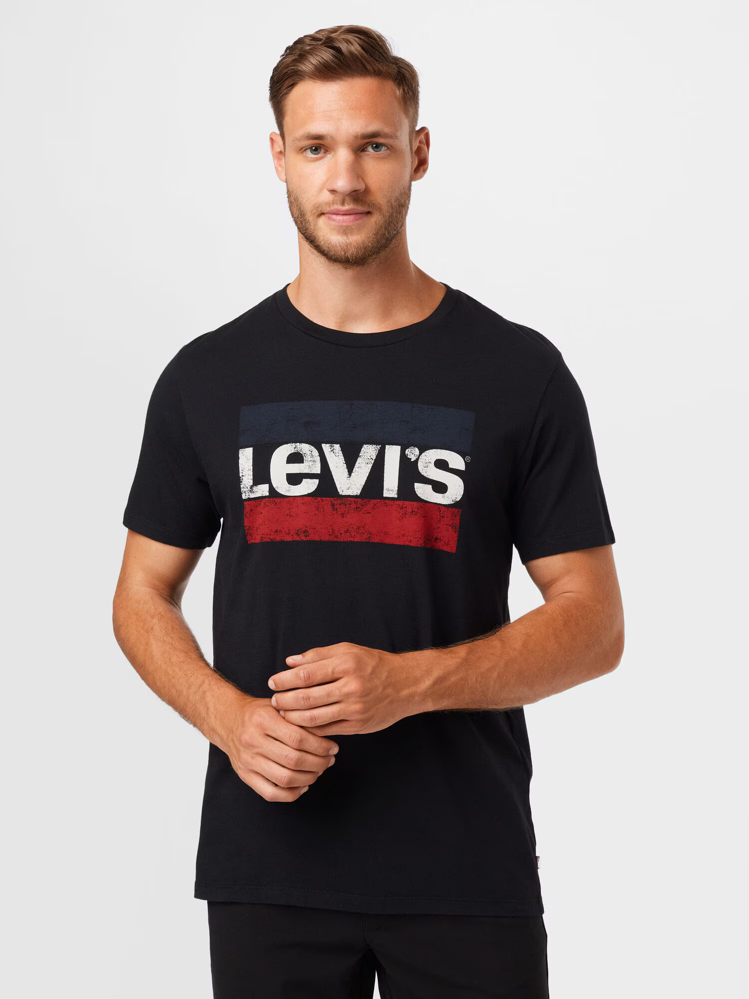 LEVI'S Majica mornarska / temno rdeča / črna / bela - Pepit.si