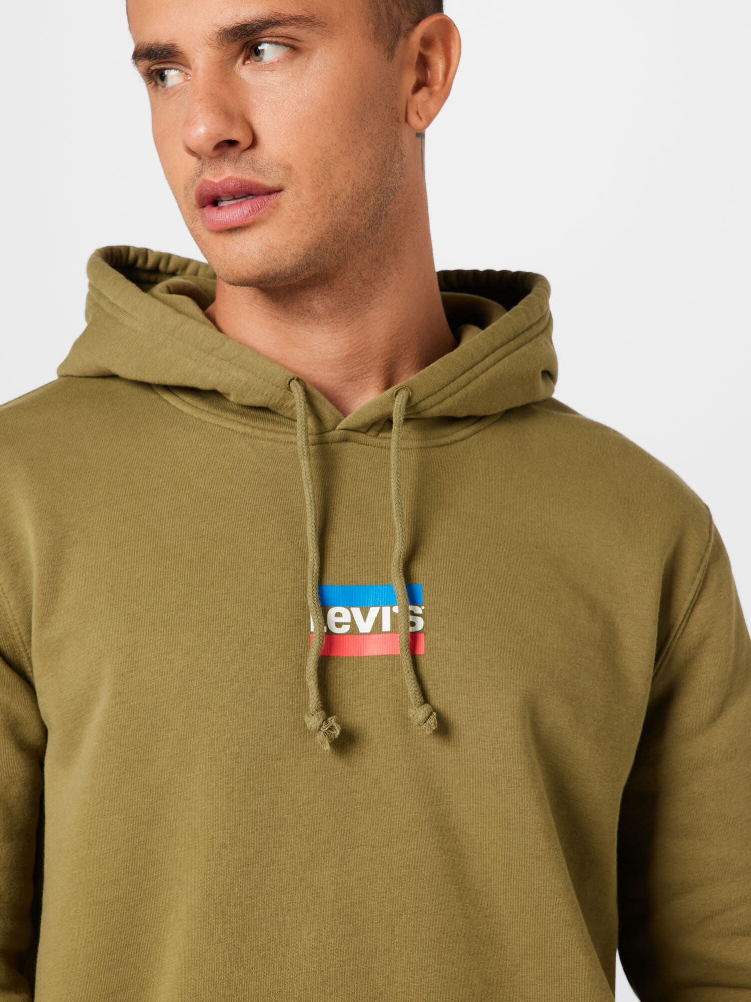 LEVI'S Majica 'STANDARD GRAPHIC HOODIE MULTI-COLOR' oliva - Pepit.si